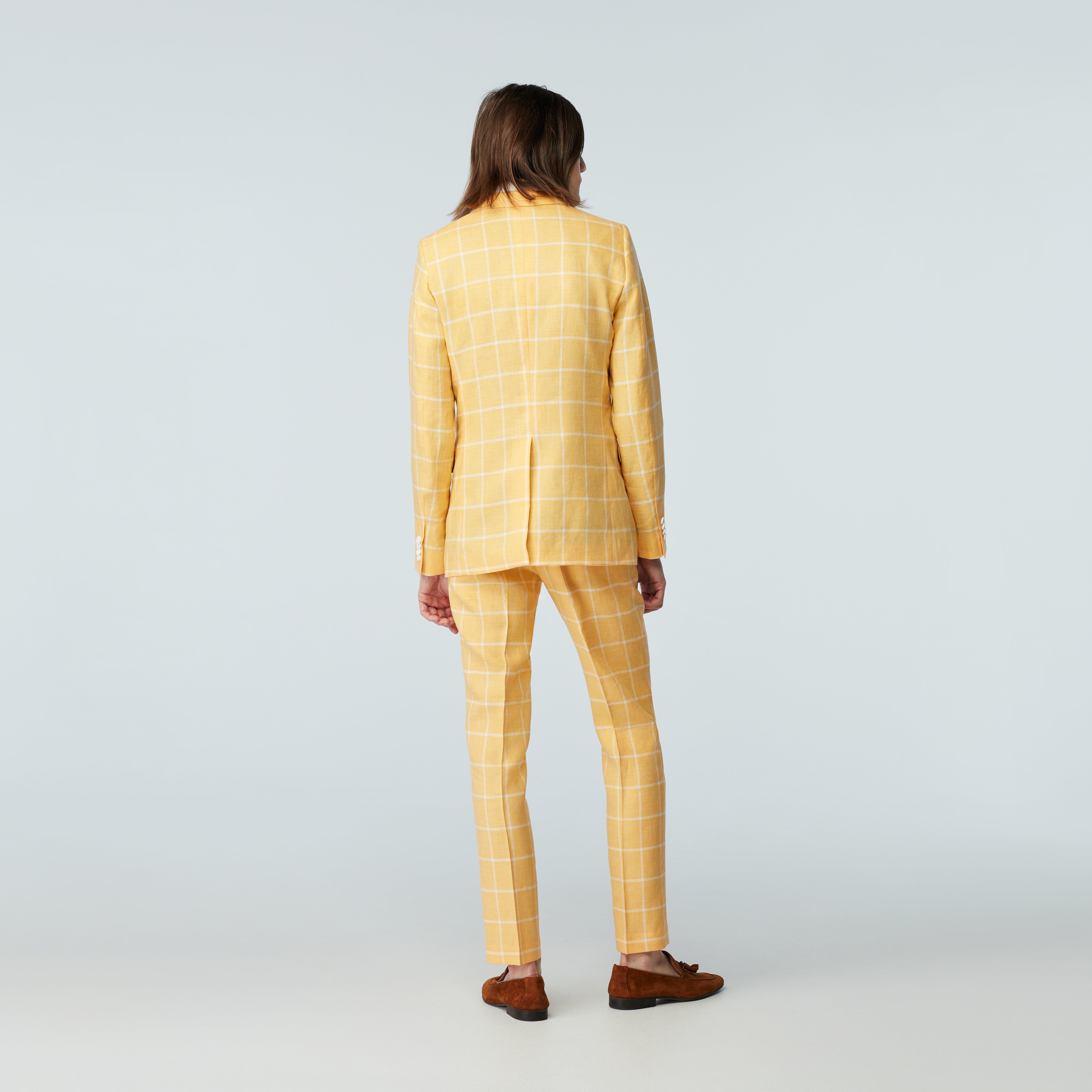 Product thumbnail 2 Yellow suit - Checked Design from Italian Spring / Summer Indochino Collection