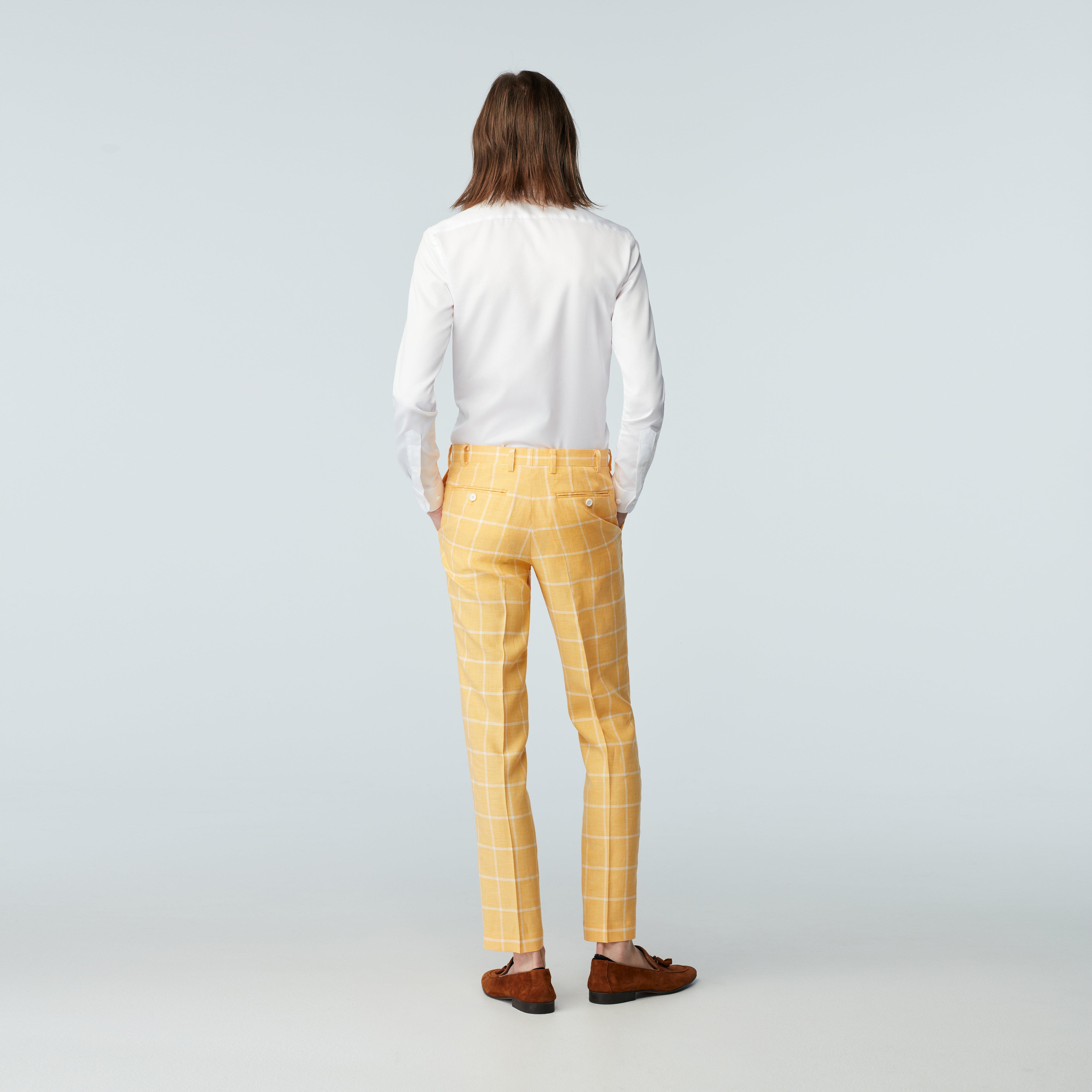 Product thumbnail 4 Yellow suit - Checked Design from Italian Spring / Summer Indochino Collection