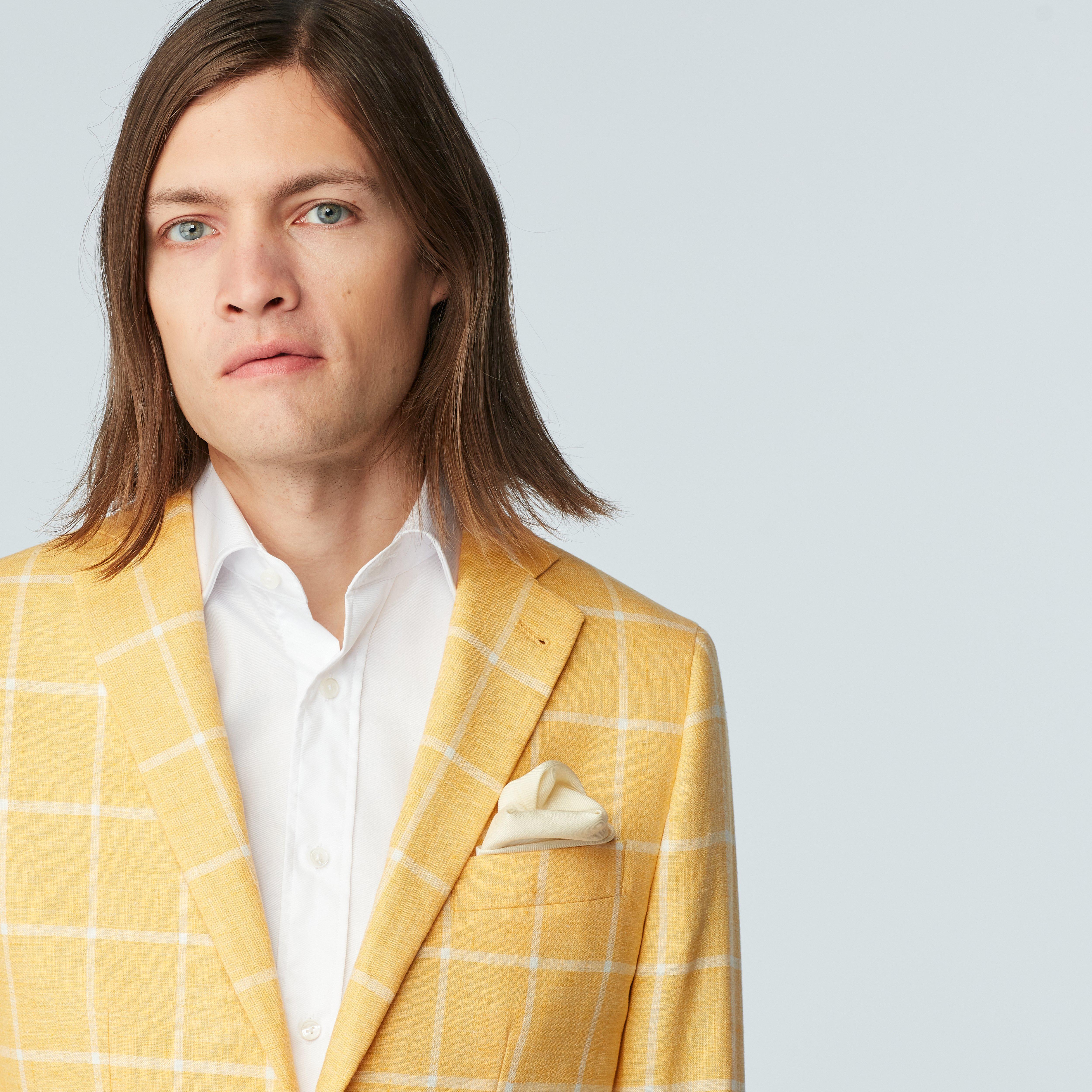 Product thumbnail 6 Yellow suit - Checked Design from Italian Spring / Summer Indochino Collection