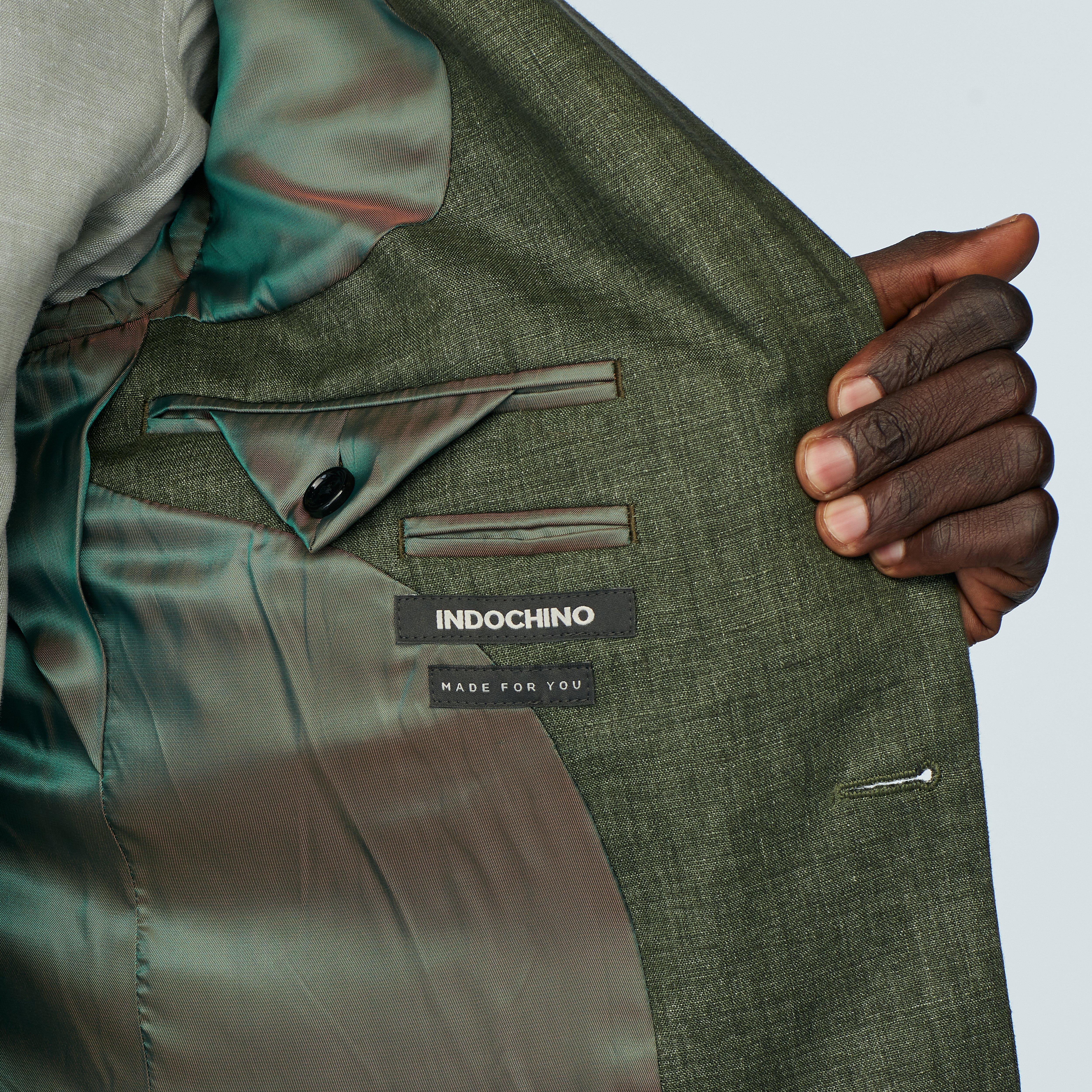 Product thumbnail 3 Green blazer - Solid Design from Italian Indochino Collection