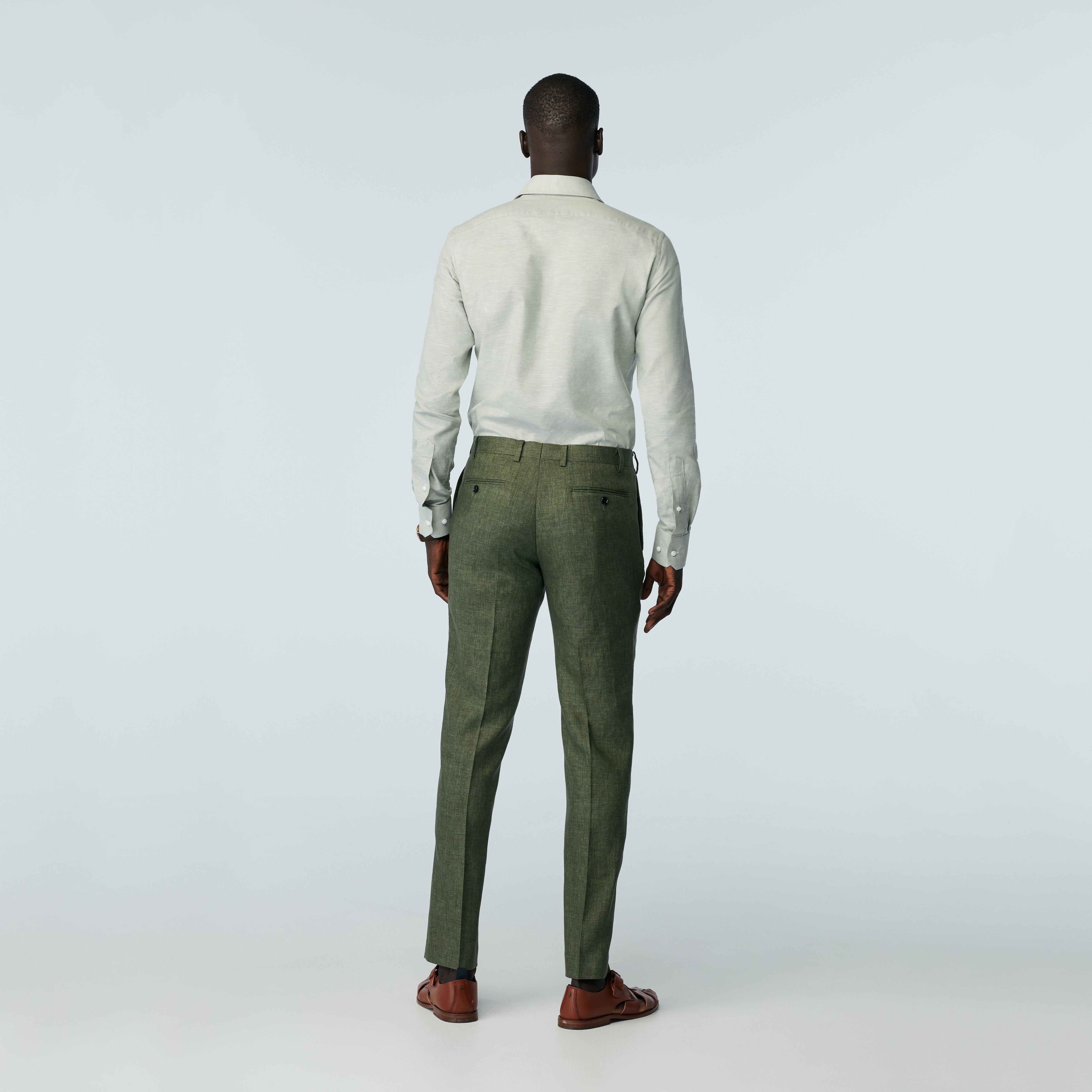 Product thumbnail 2 Green pants - Solid Design from Italian Indochino Collection