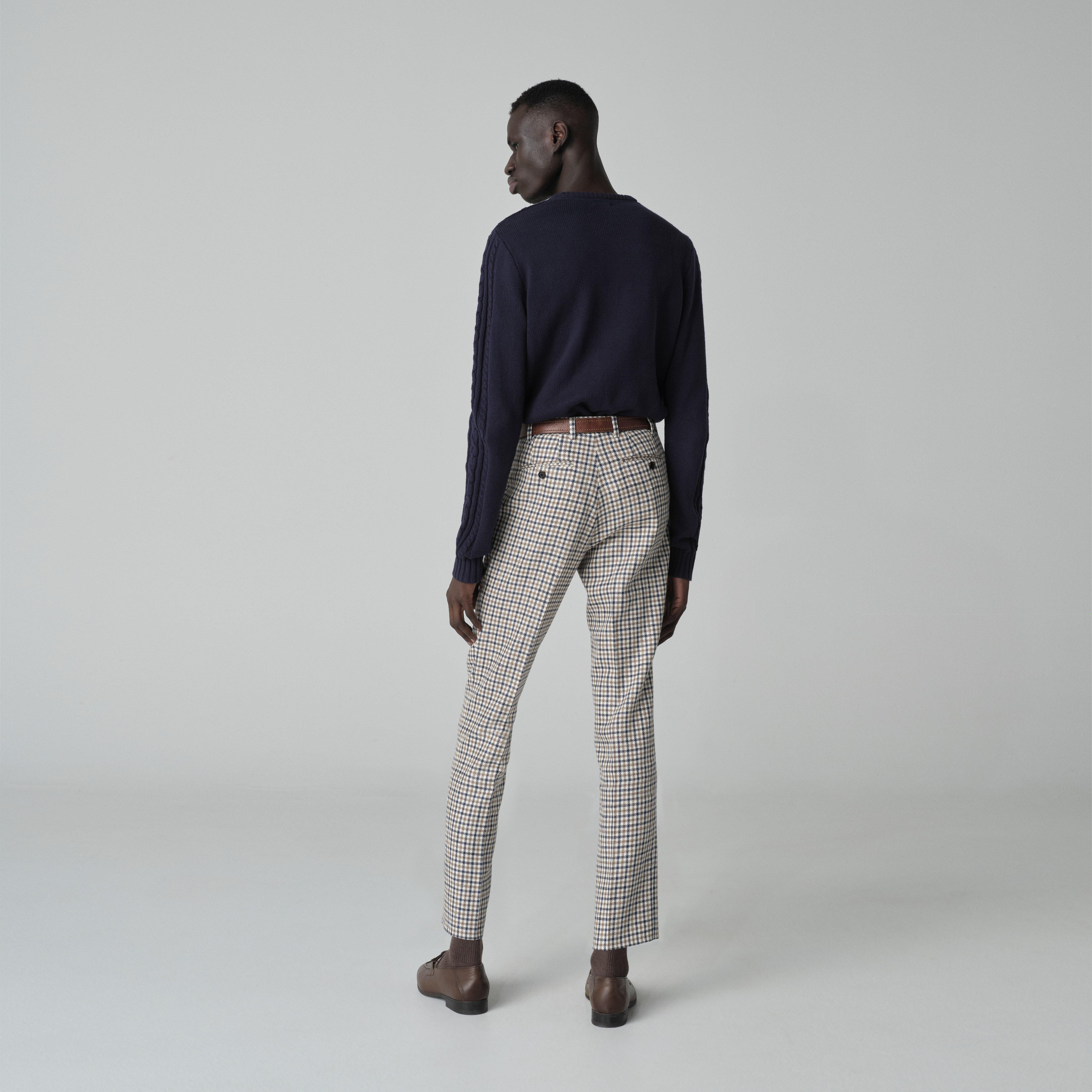 Product thumbnail 2 Navy pants - Checked Design from Italian Indochino Collection