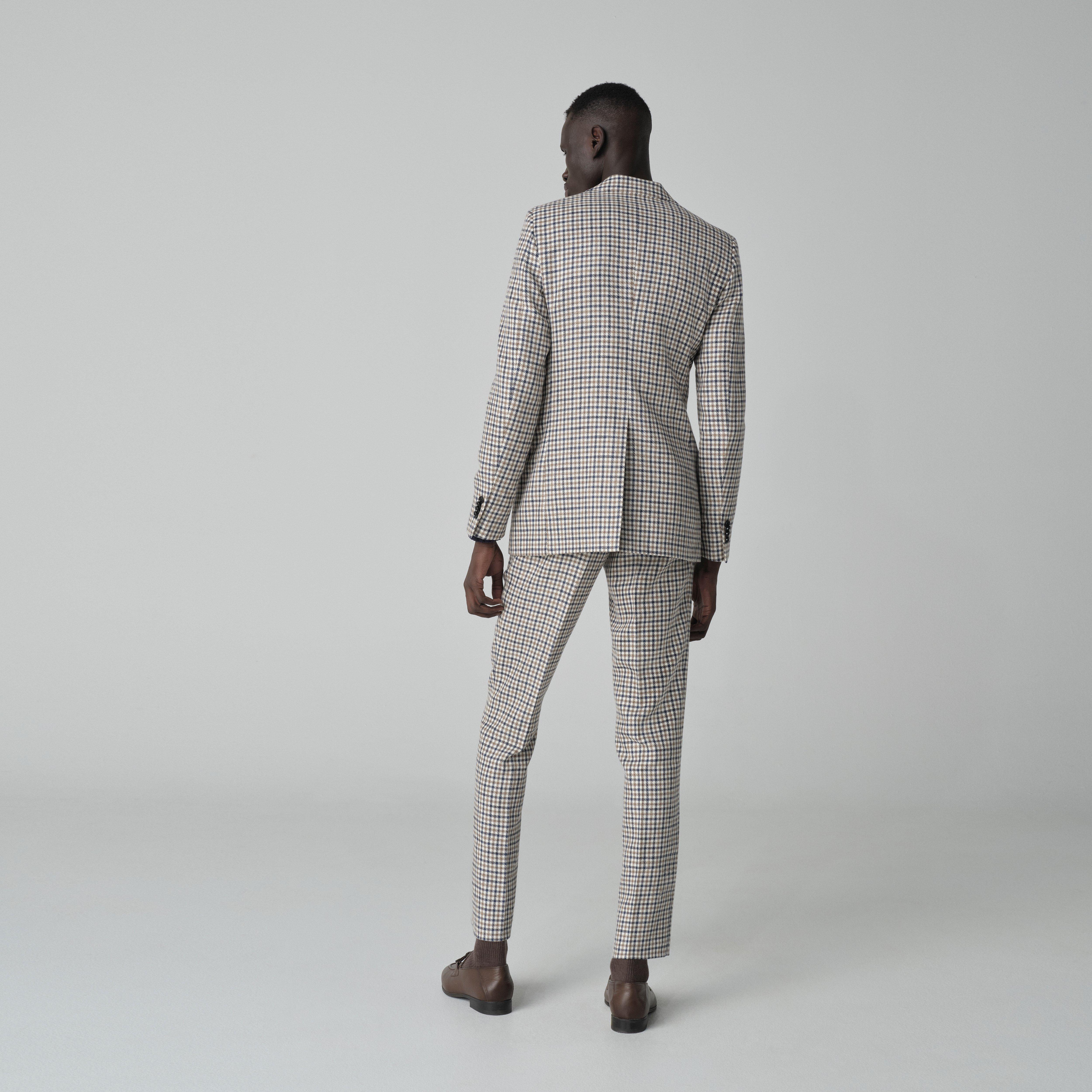 Product thumbnail 2 Navy suit - Checked Design from Italian Spring / Summer Indochino Collection