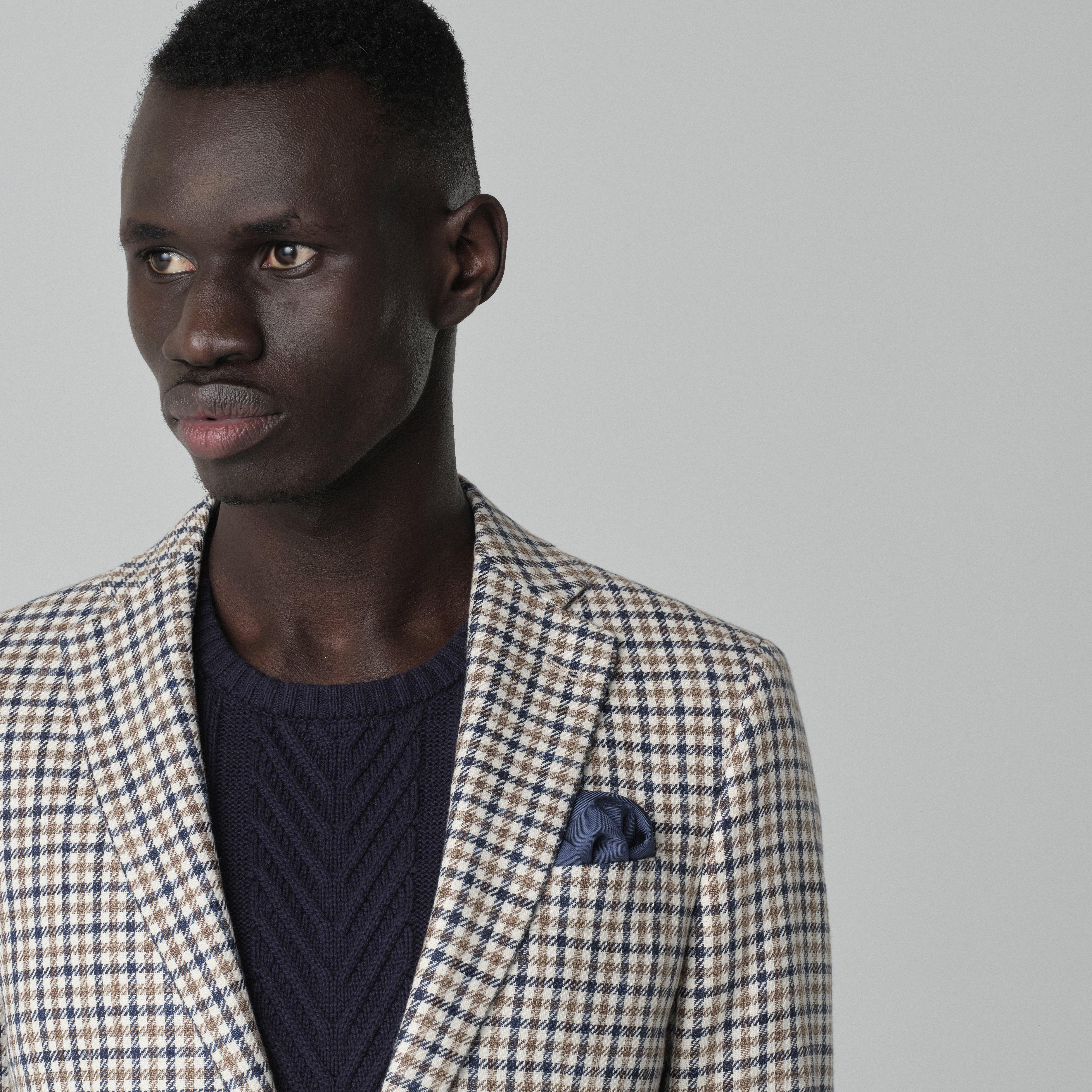 Product thumbnail 6 Navy suit - Checked Design from Italian Spring / Summer Indochino Collection