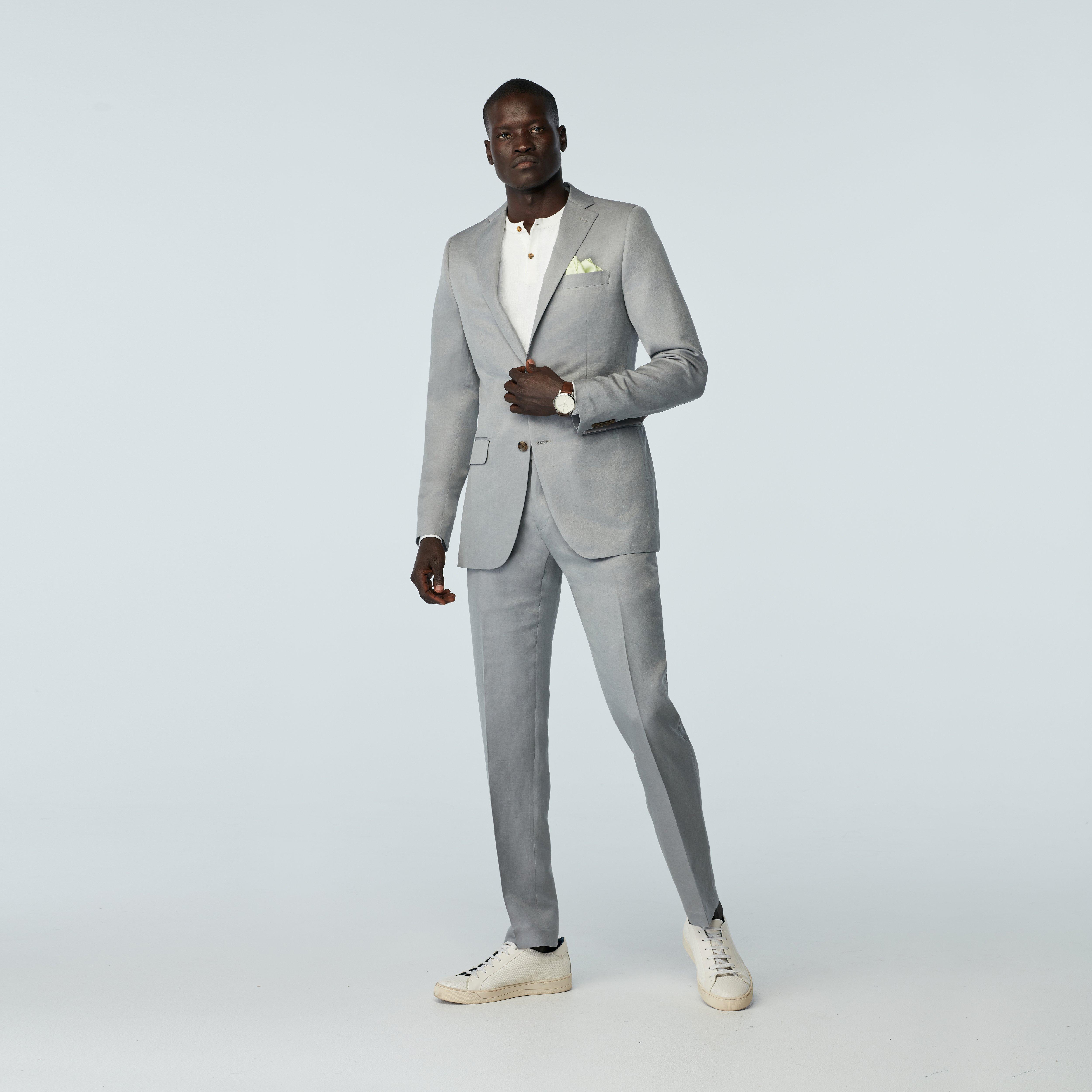 CRIMIE TAILORED FORMAL SUITグレー　L セットアップ Charcoal Grey 3 Piece Suit – Eaden Myles