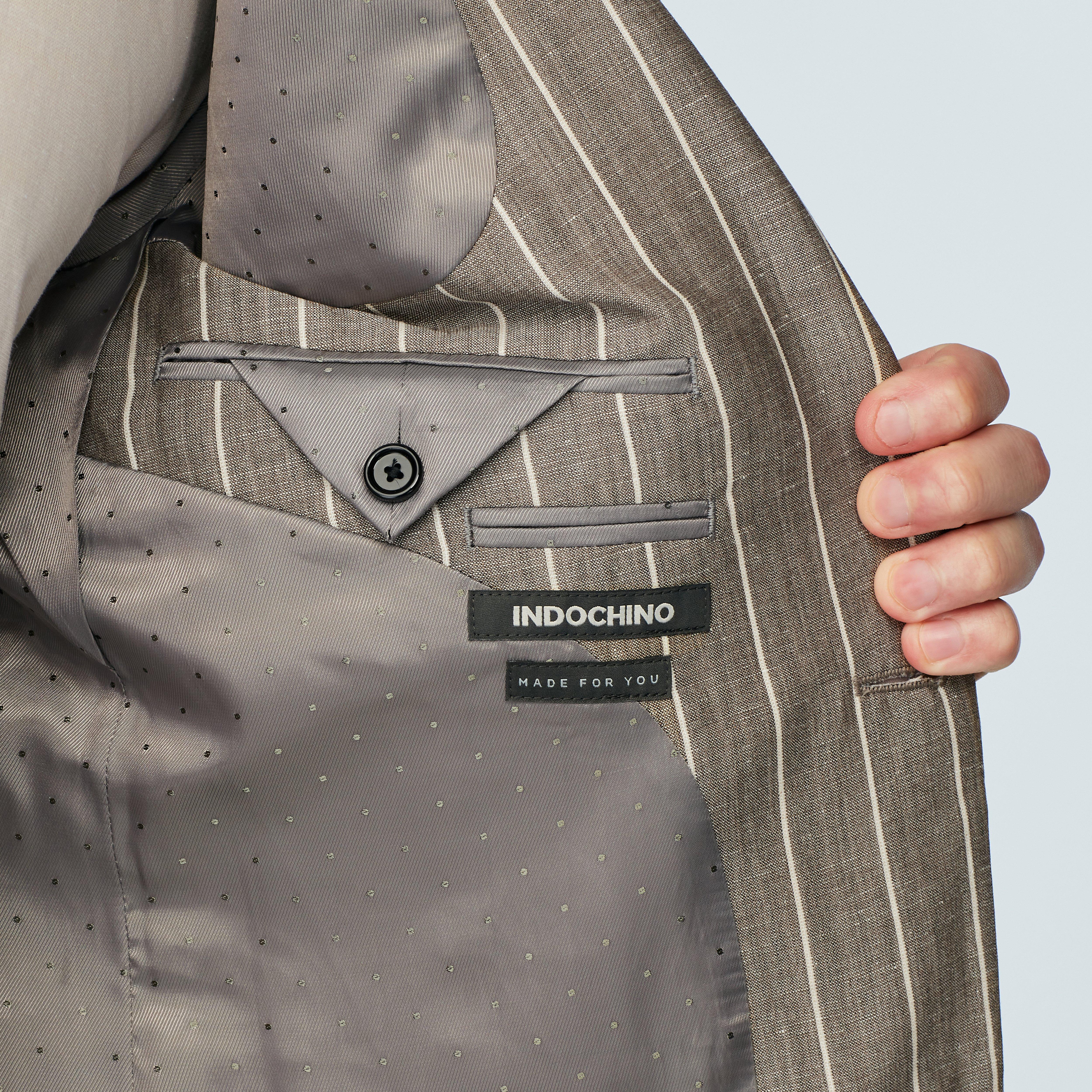 Product thumbnail 5 Brown suit - Striped Design from Spring / Summer Indochino Collection