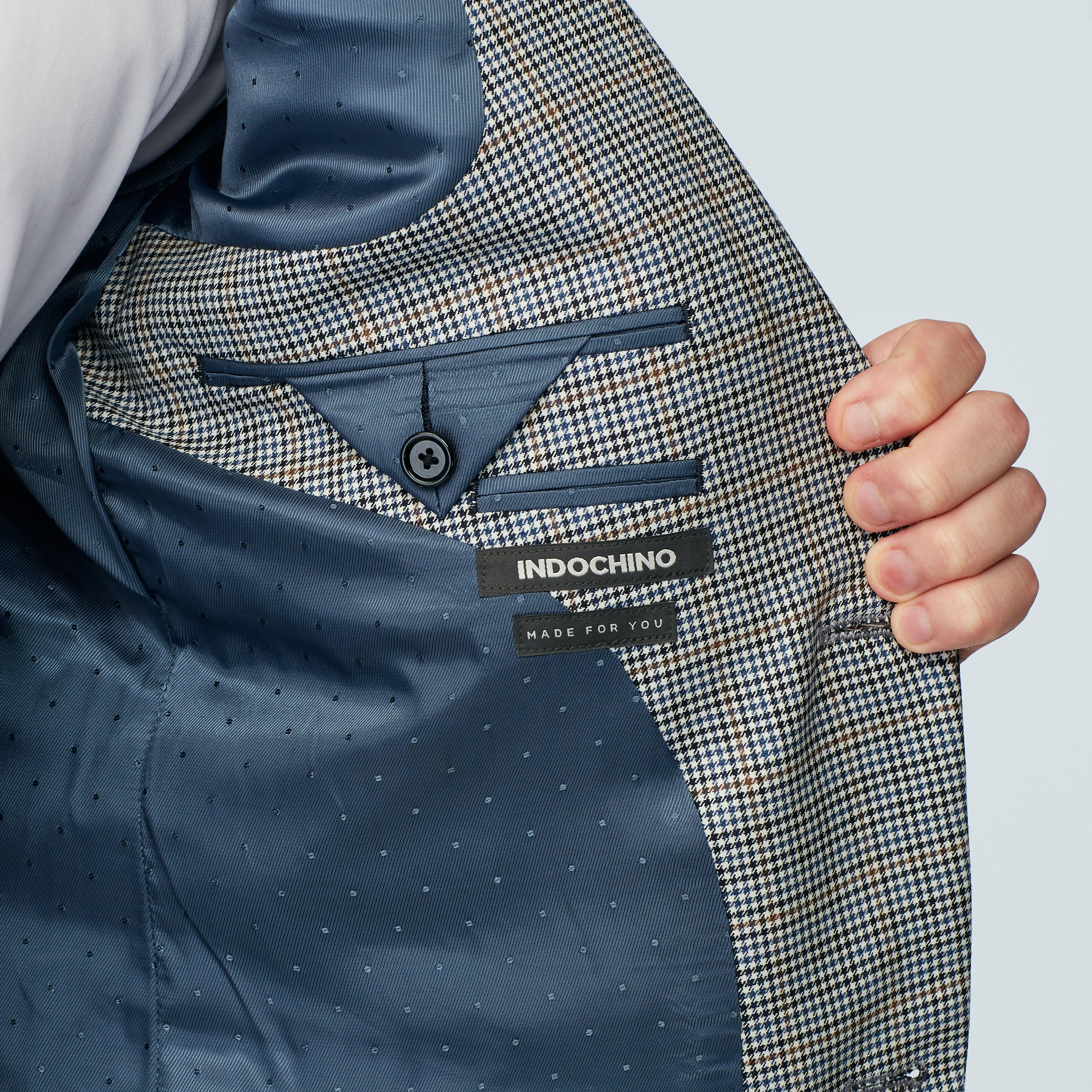 Product thumbnail 5 Navy suit - Houndstooth Design from Spring / Summer Indochino Collection