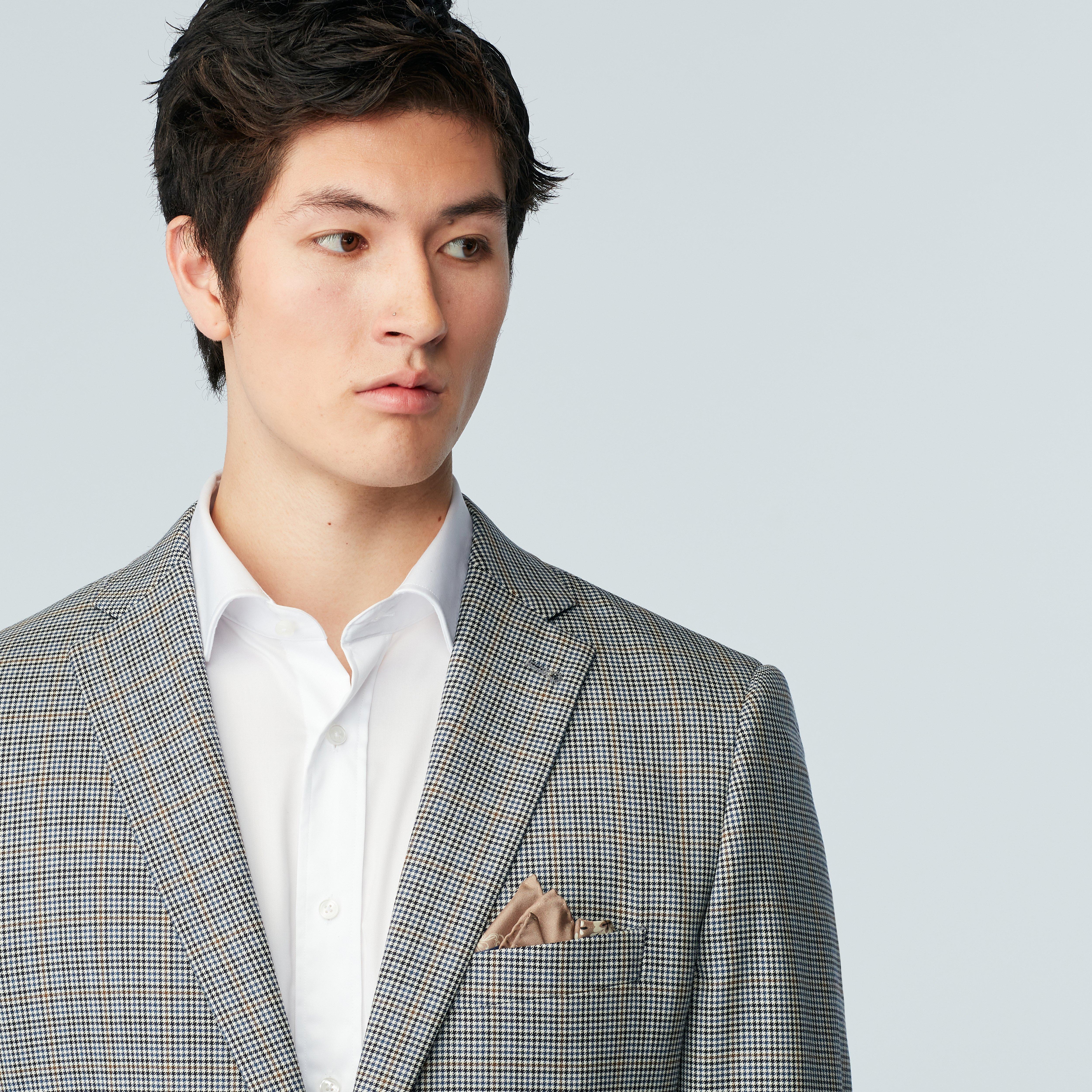 Product thumbnail 6 Navy suit - Houndstooth Design from Spring / Summer Indochino Collection
