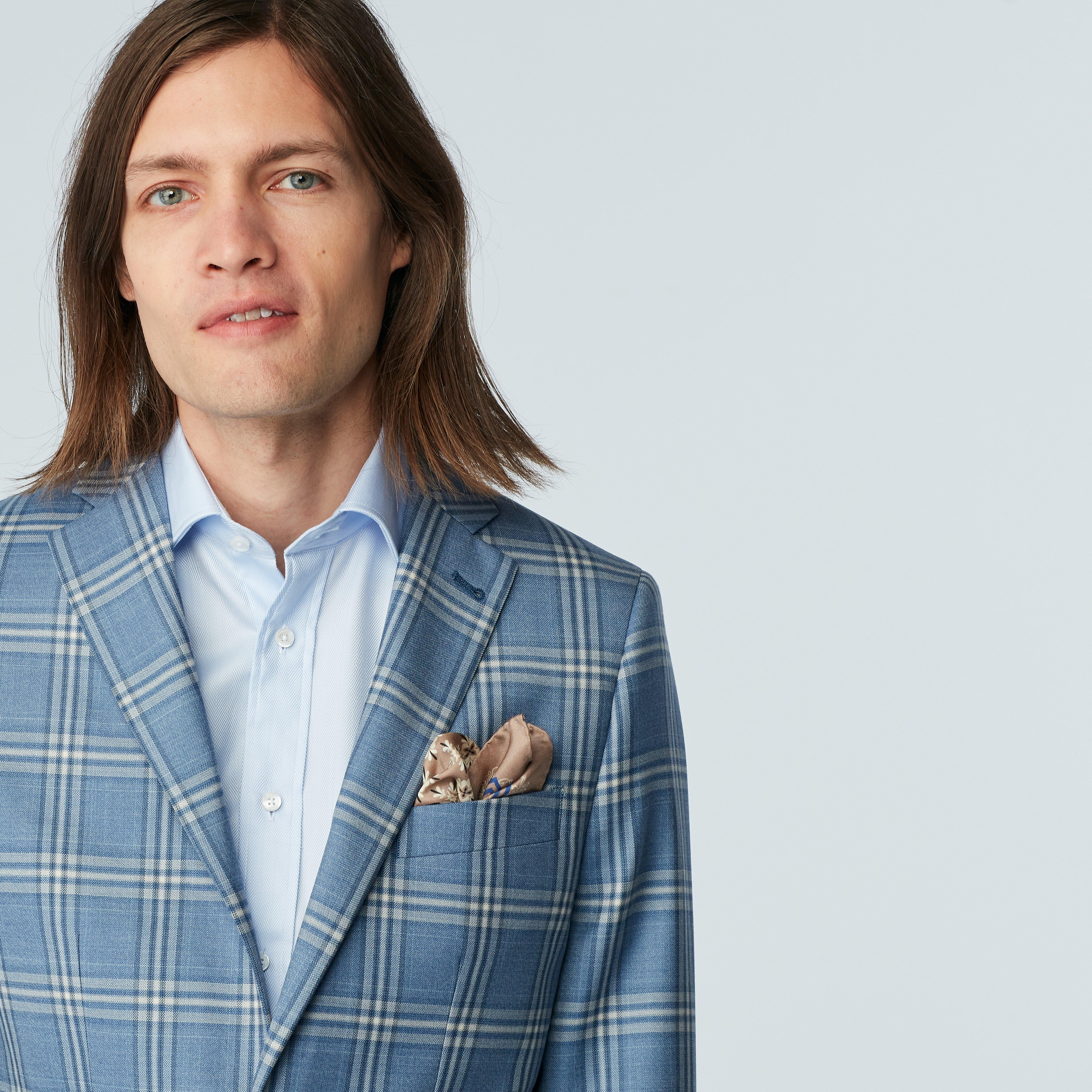 Product thumbnail 4 Blue blazer - Plaid Design from Seasonal Indochino Collection