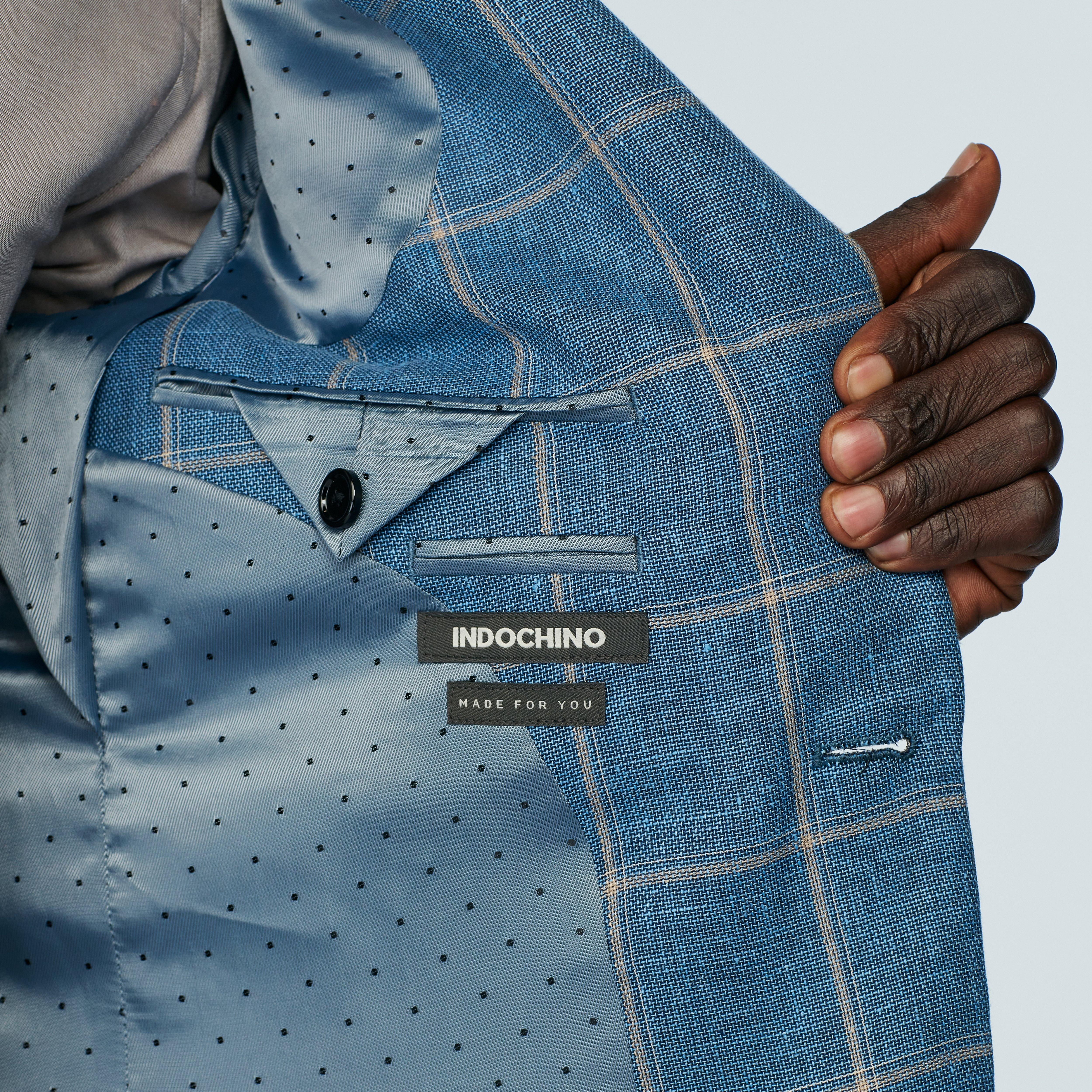 Product thumbnail 3 Blue blazer - Checked Design from Seasonal Indochino Collection