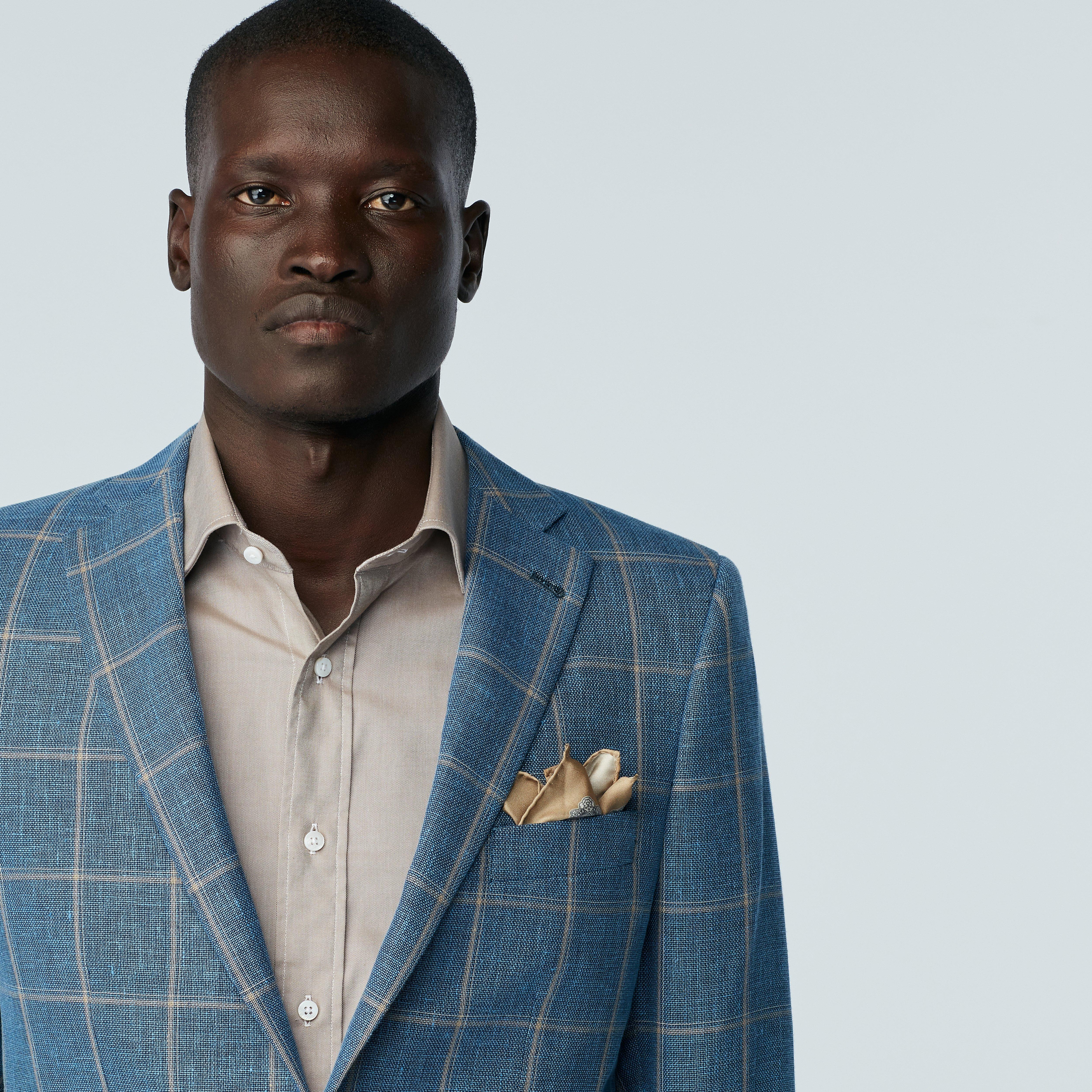 Product thumbnail 4 Blue blazer - Checked Design from Seasonal Indochino Collection