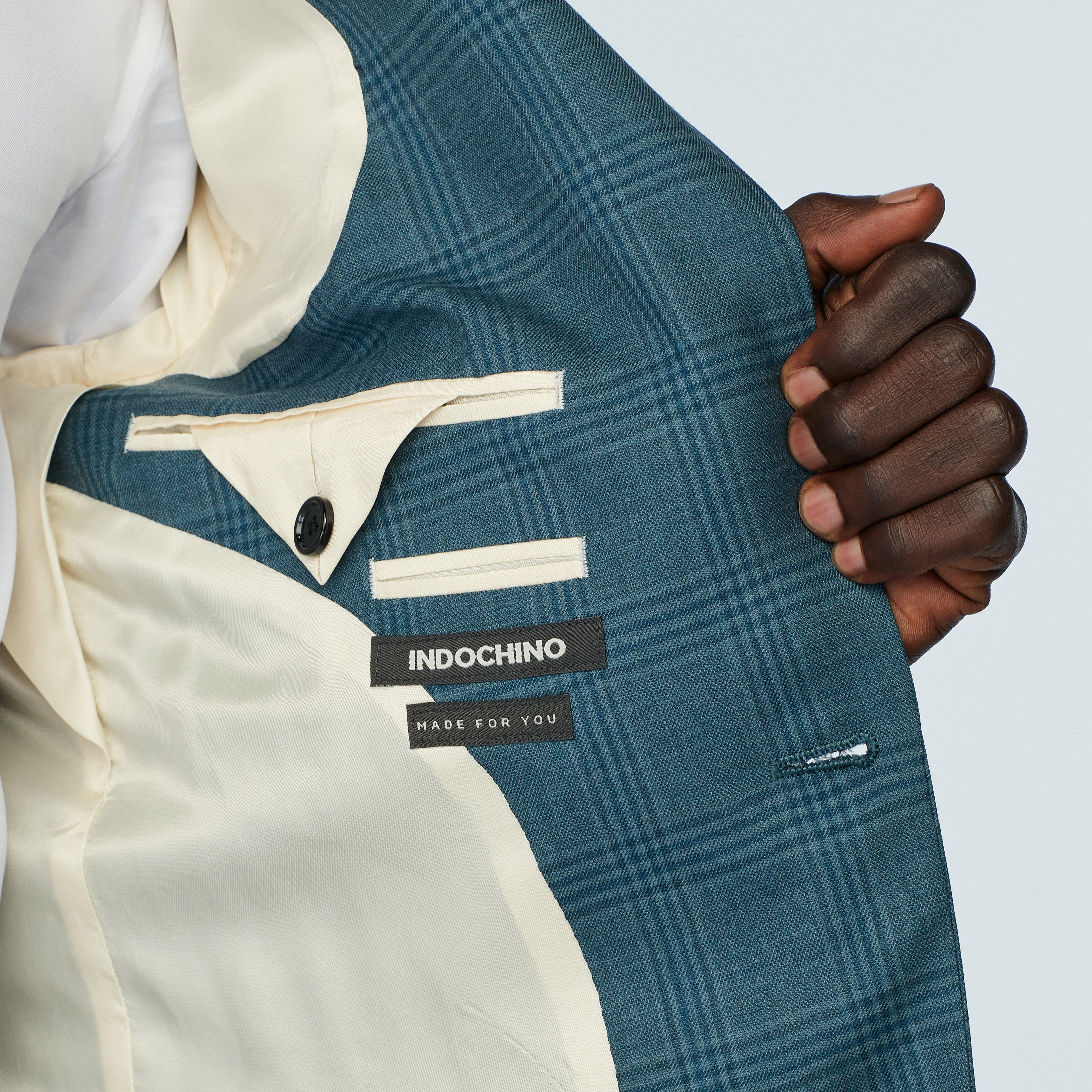 Product thumbnail 5 Teal suit - Checked Design from Spring / Summer Indochino Collection