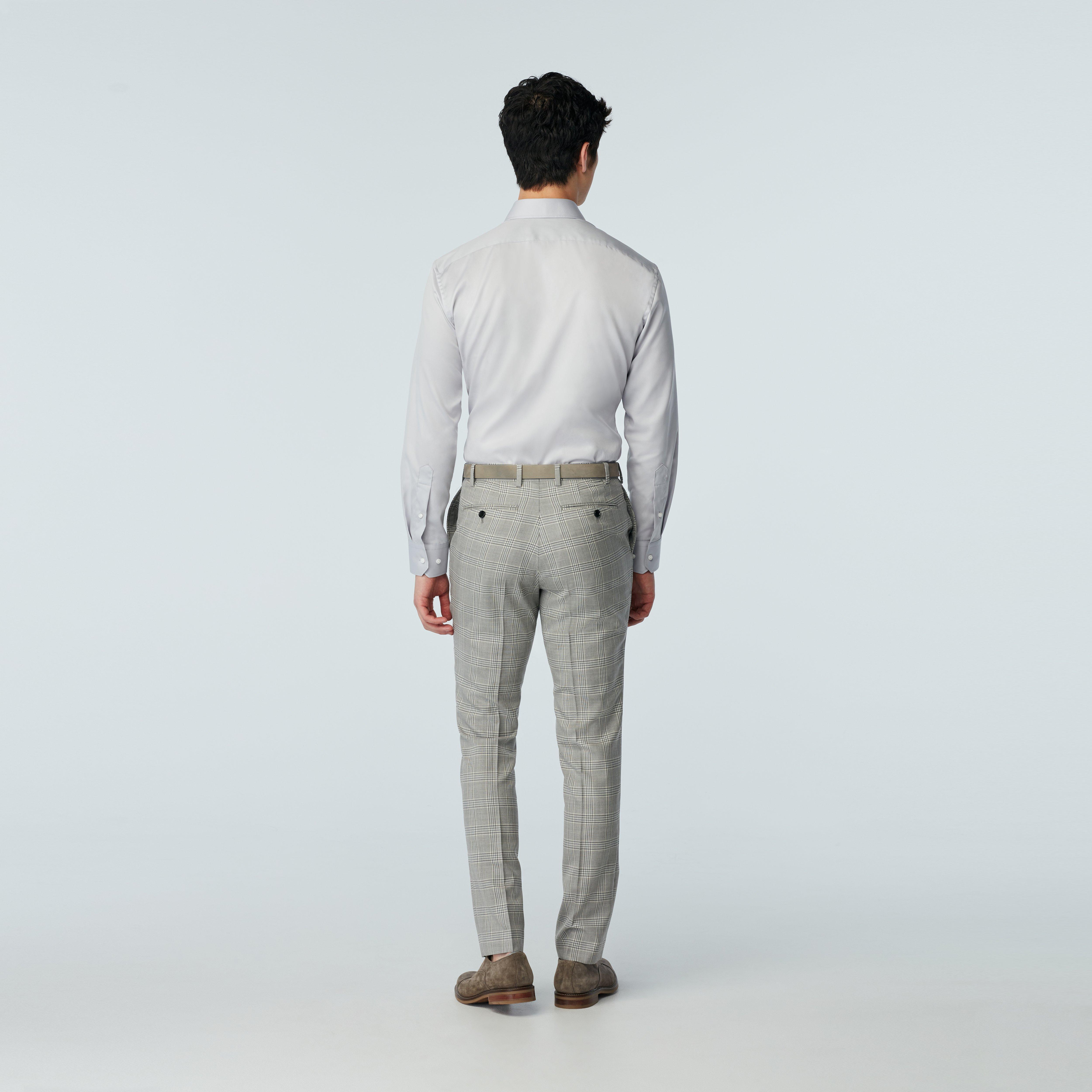 Custom Suits Made For You - Lydney Check Light Gray Suit | INDOCHINO