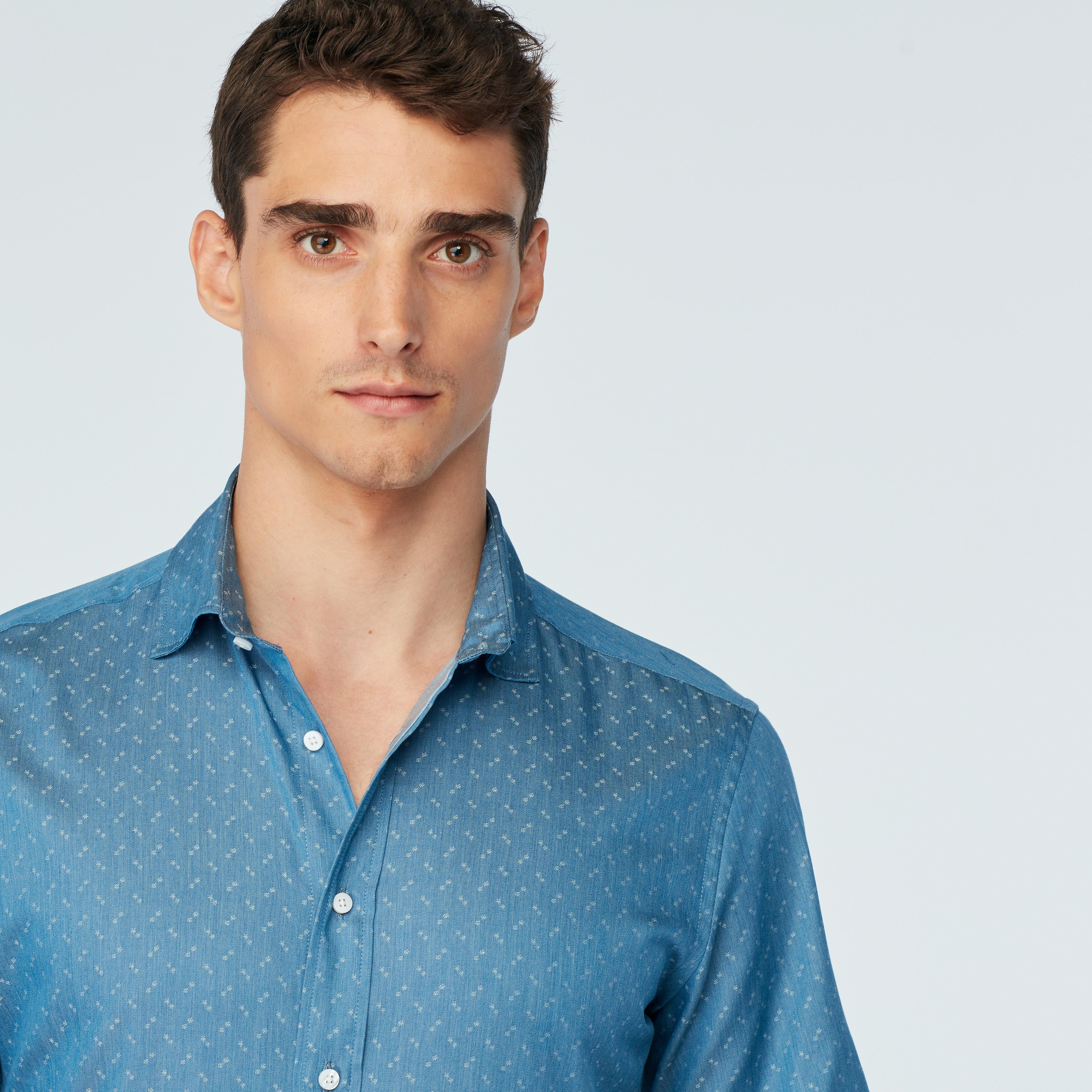 Product thumbnail 3 Blue shirt - Pattern Design from Indochino Collection