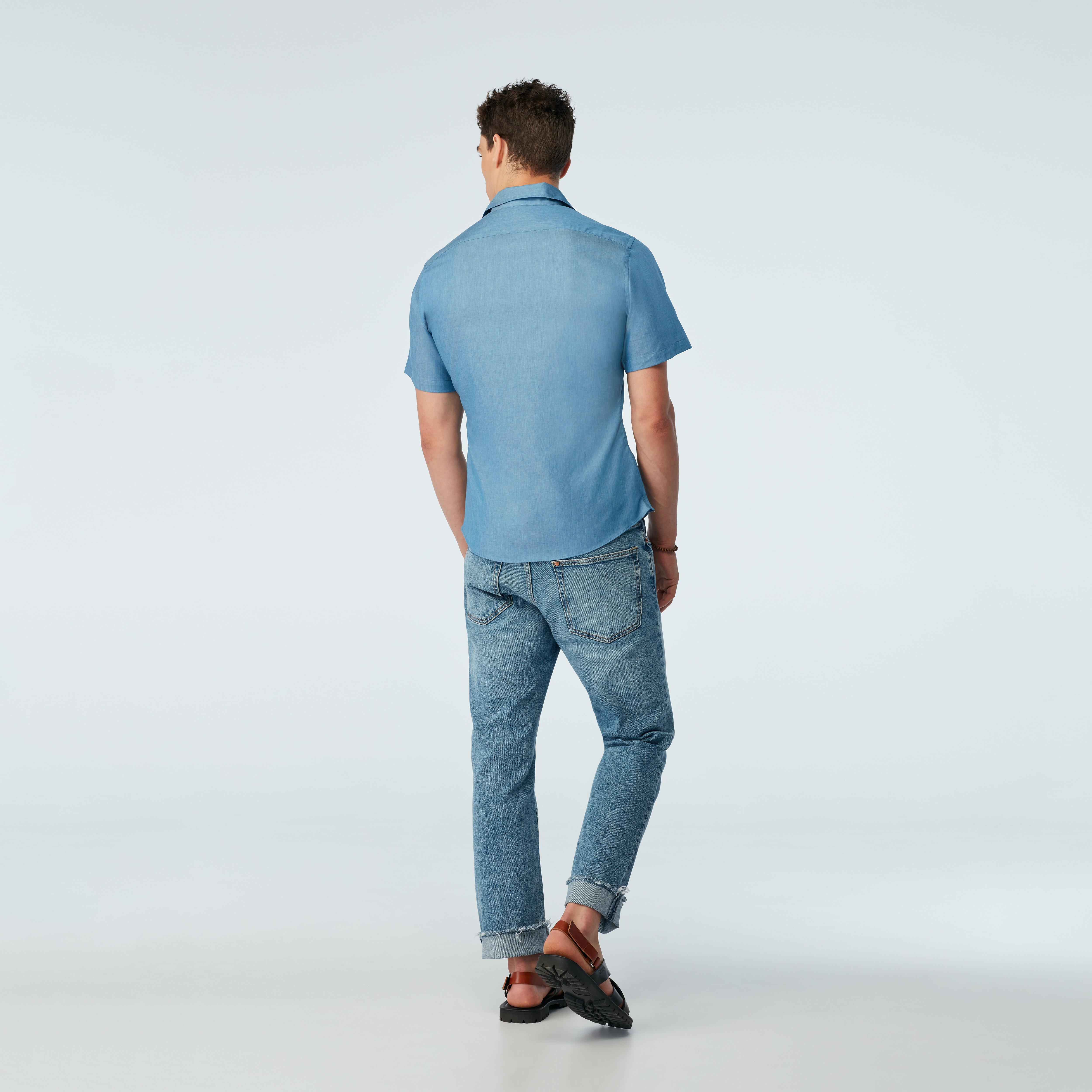 Product thumbnail 2 Blue shirt - Solid Design from Indochino Collection