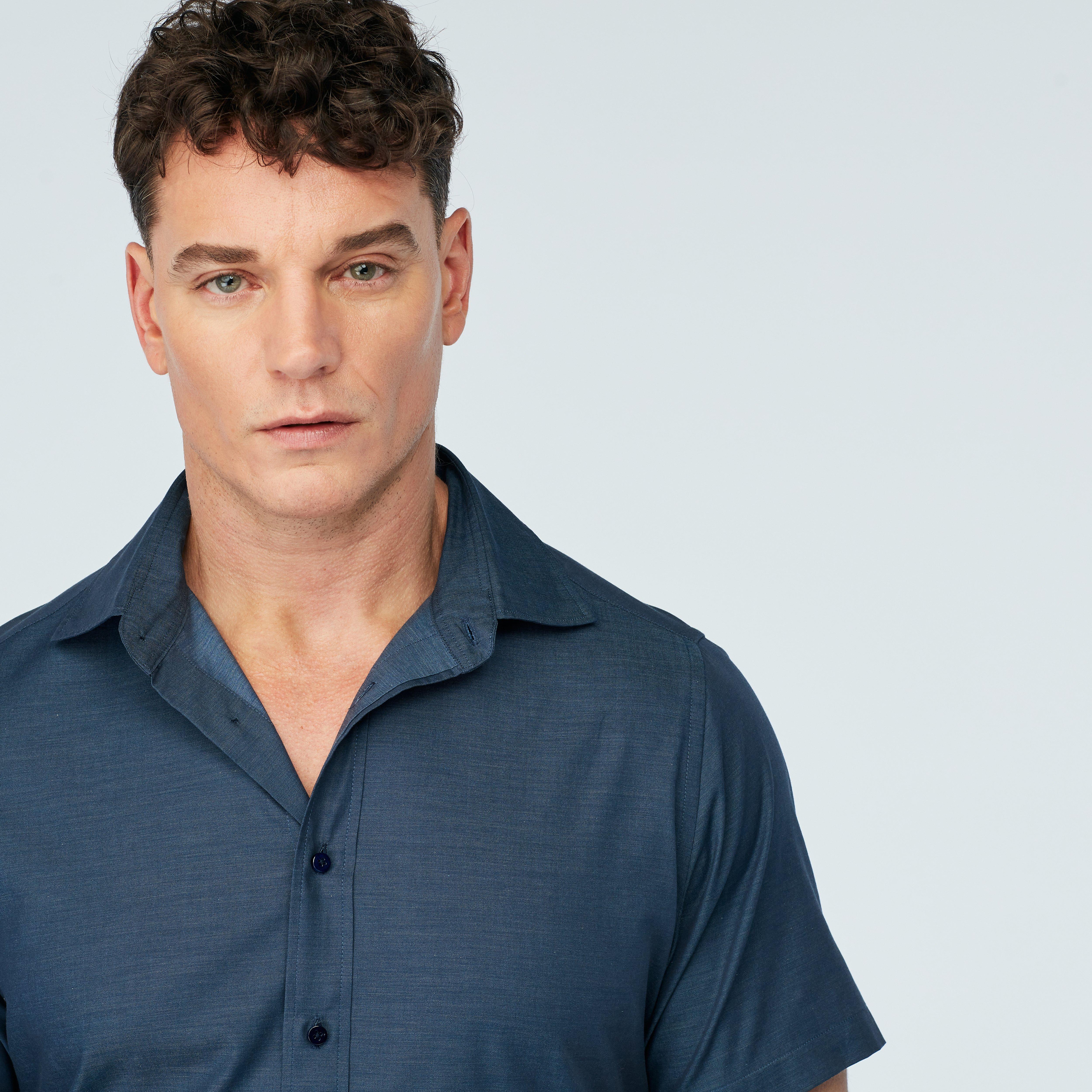 Product thumbnail 3 Navy shirt - Solid Design from Indochino Collection