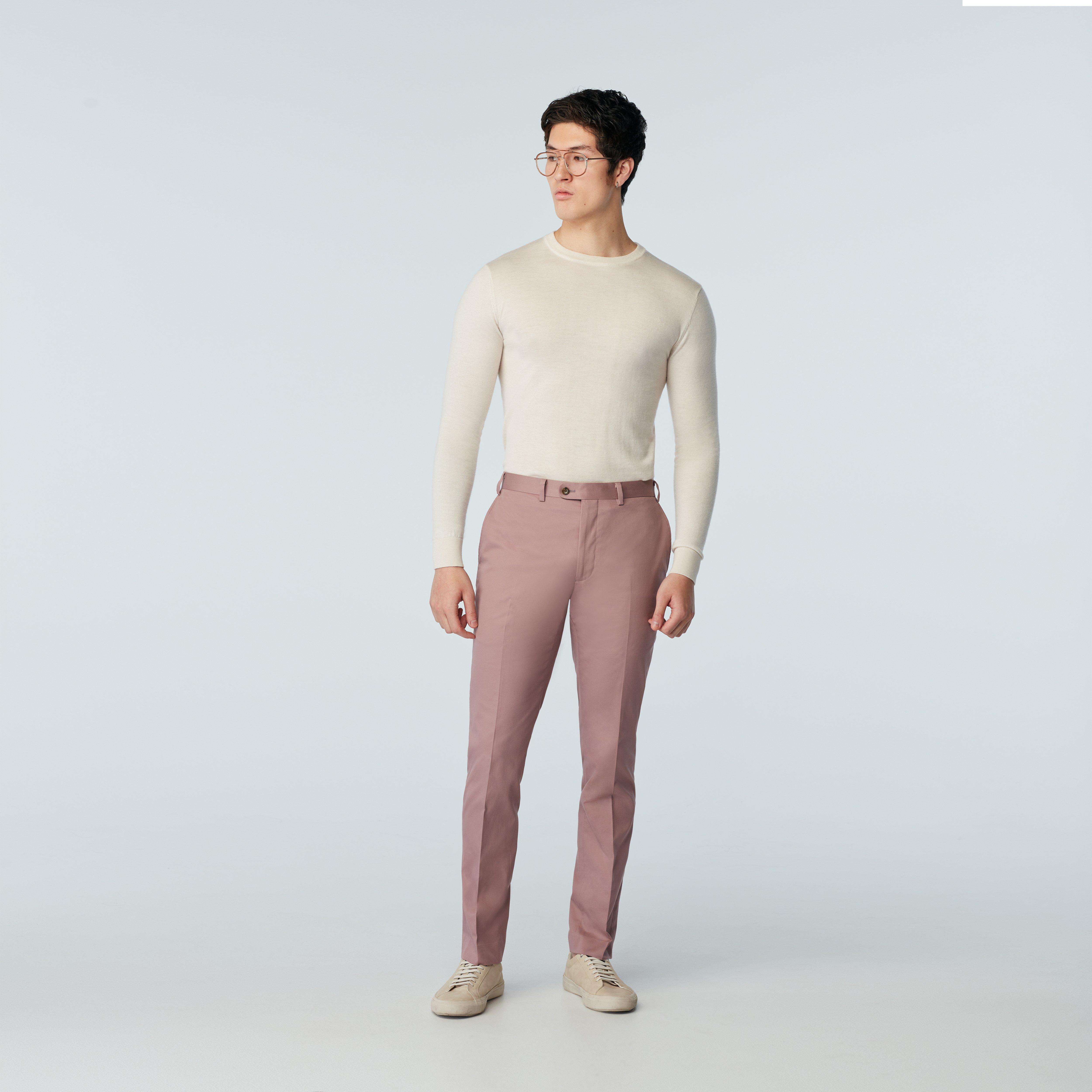 rose gold dress pants mens Mens Slim Fit Gold Printed Flat Front Pants Floral Patten Trousers – MOGU  SUIT