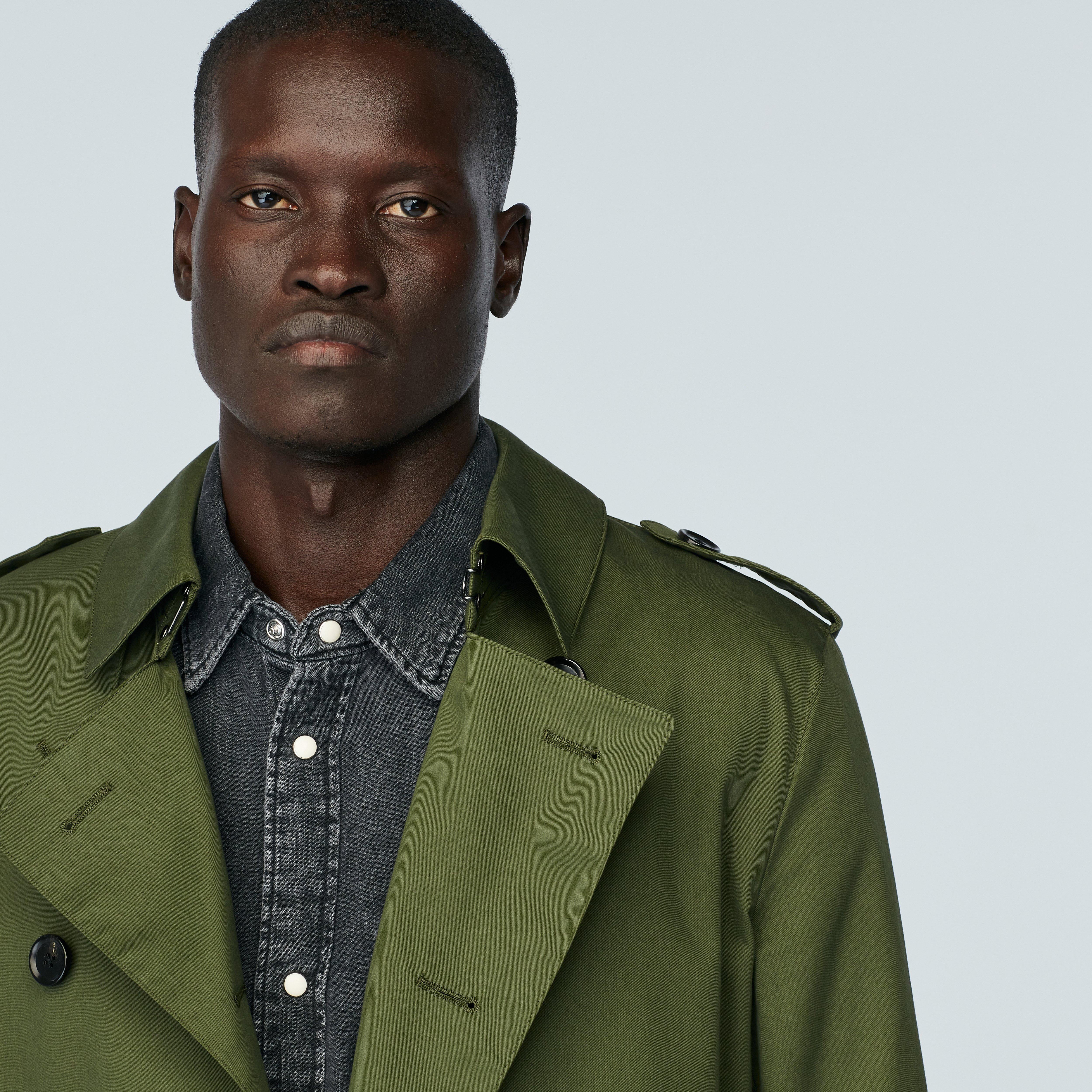 Men's Custom Trench Coats - Heywood Olive Trenchcoat | INDOCHINO