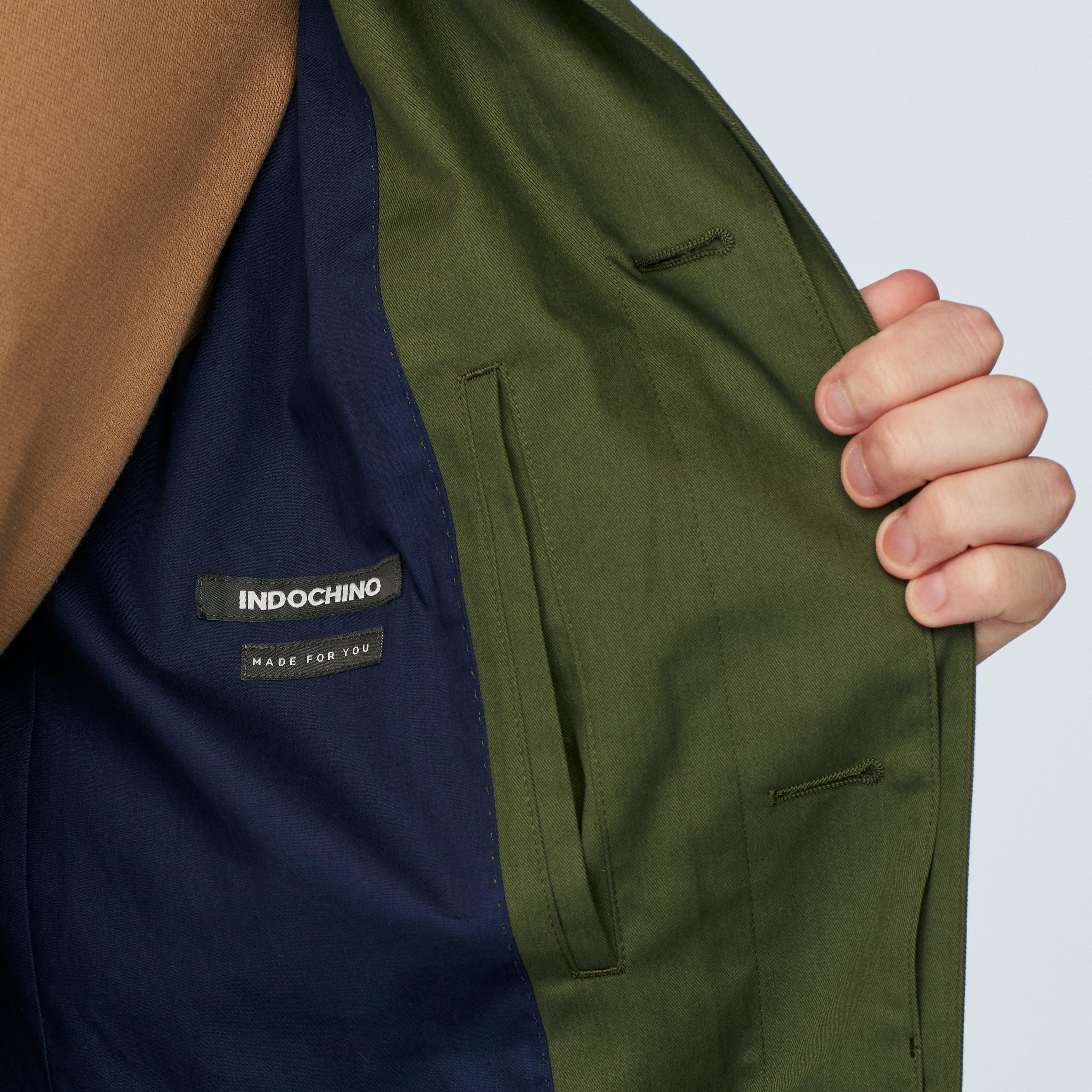 Product thumbnail 3 Olive trenchcoat - Highcliffe Solid Design from Seasonal Indochino Collection