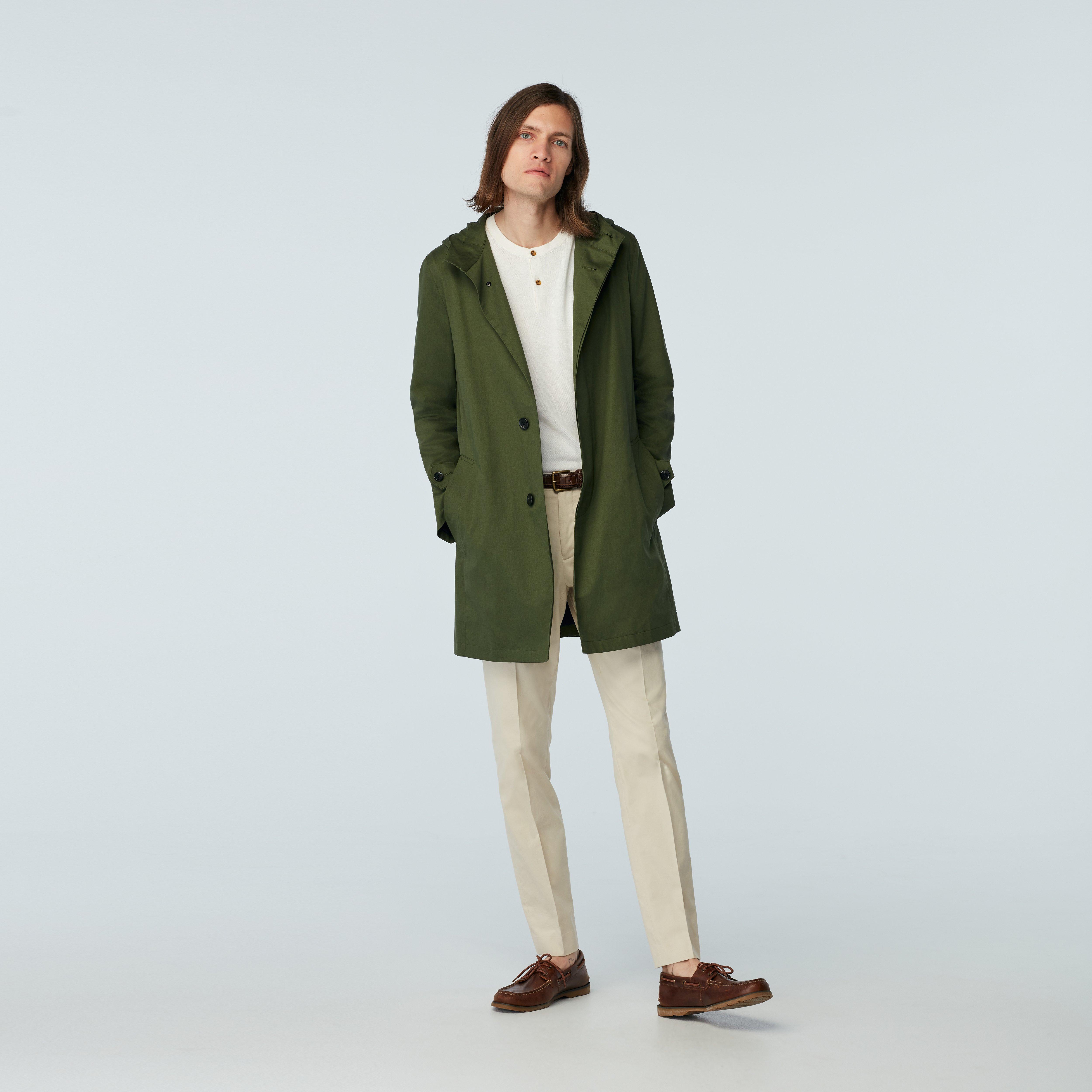 Olive trenchcoat - Highcliffe Solid Design from Seasonal Indochino Collection