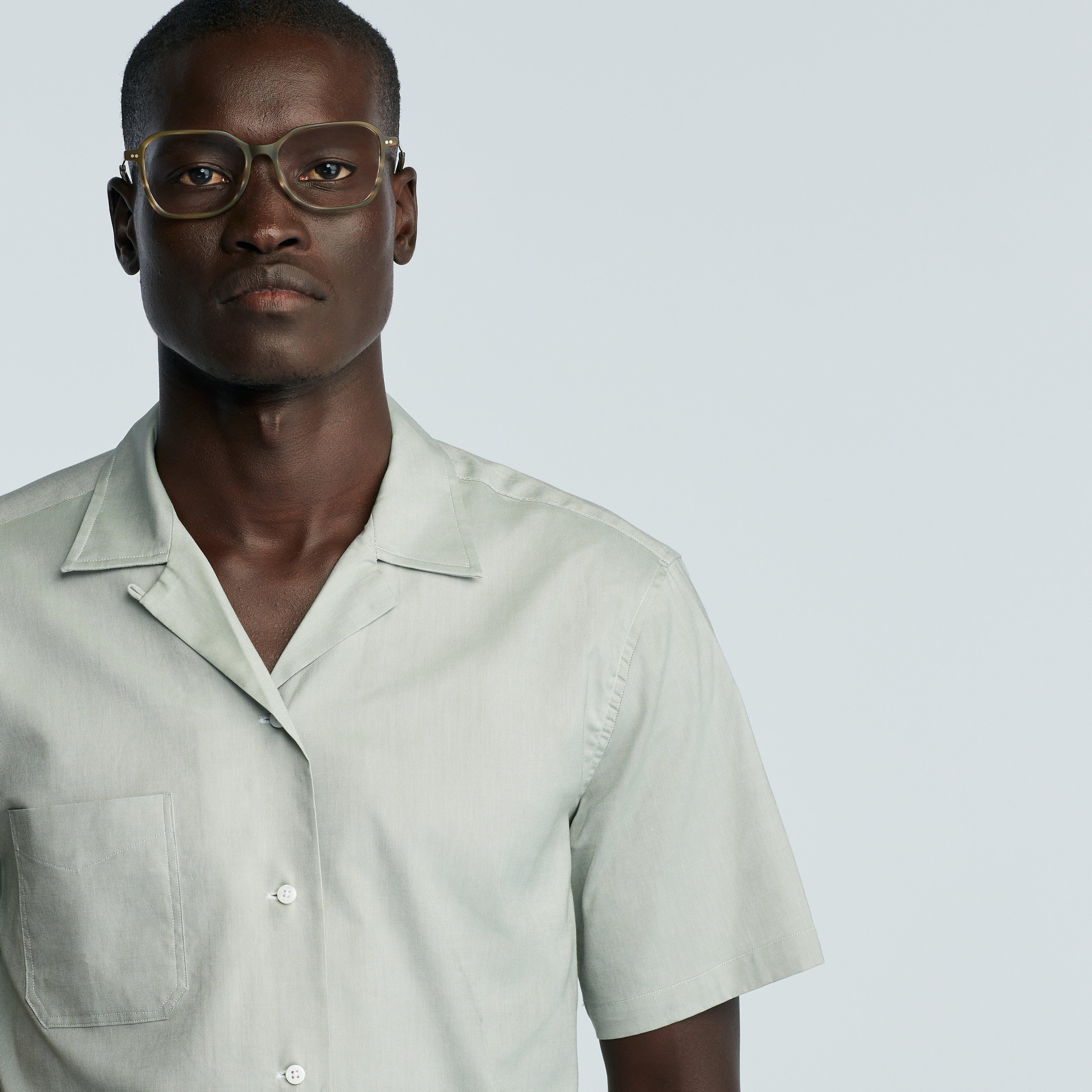 Product thumbnail 3 Green campshirt - Hailey Solid Design from Indochino Collection