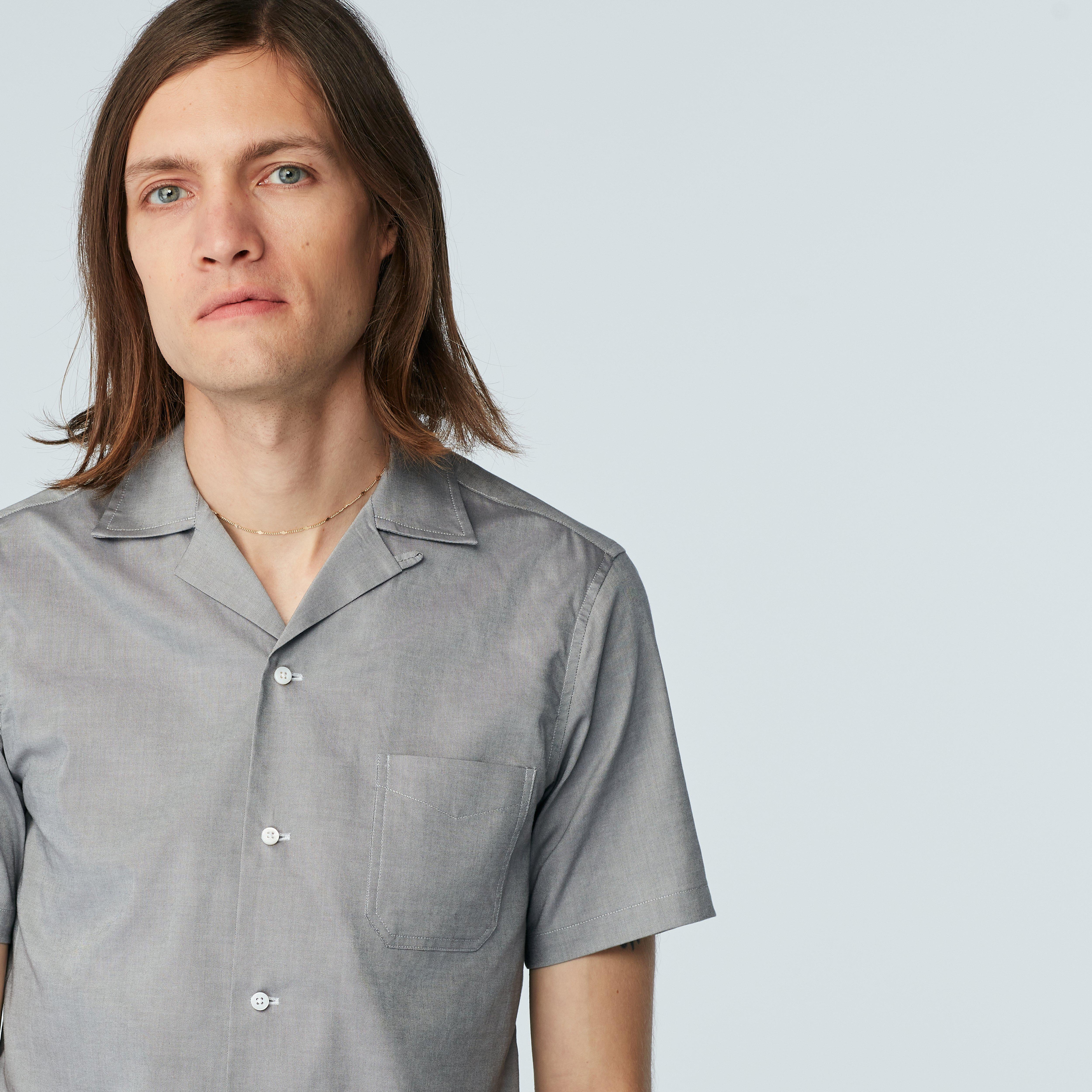 Product thumbnail 3 Gray campshirt - Hailey Solid Design from Indochino Collection