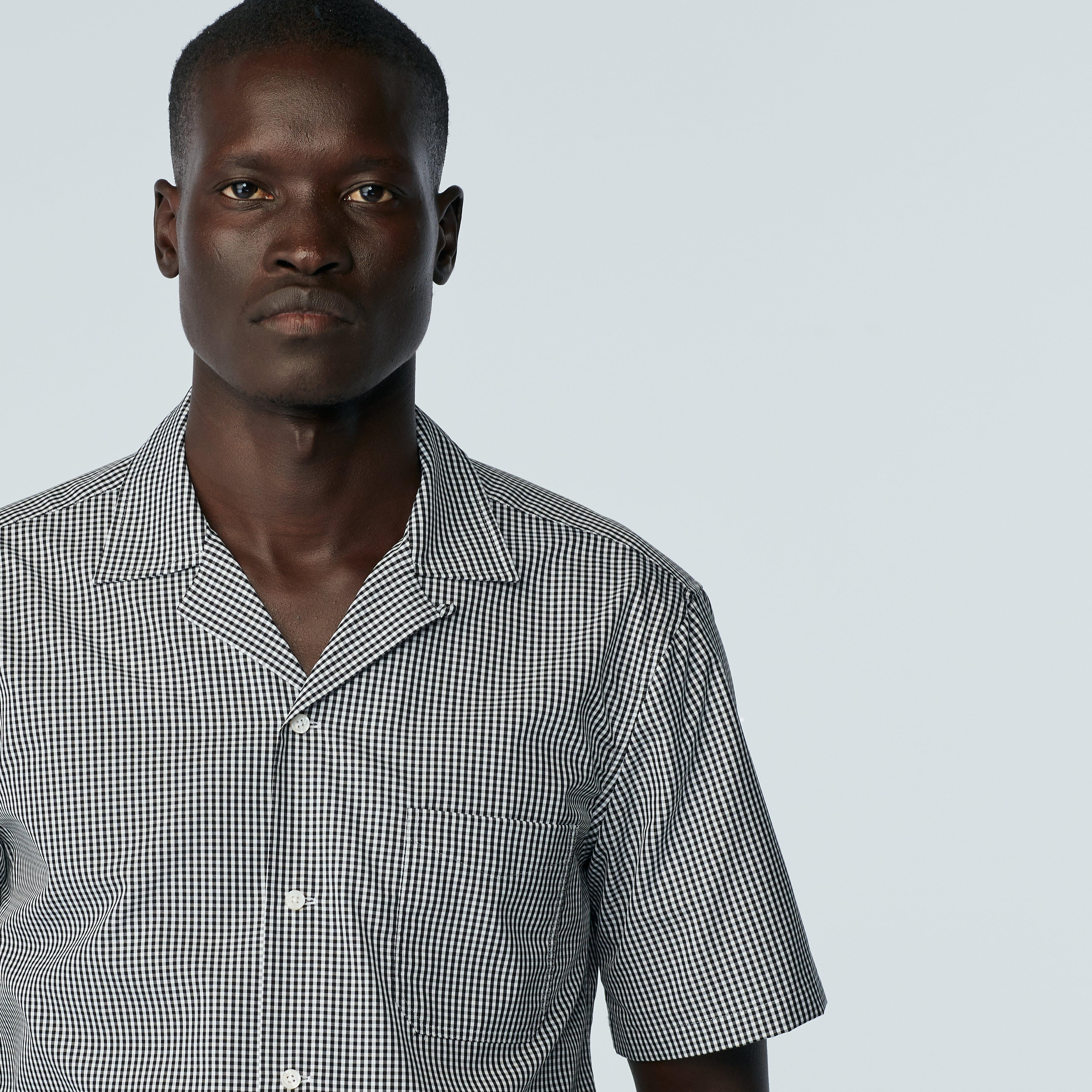 Product thumbnail 3 Black campshirt - Hyde Checked Design from Indochino Collection