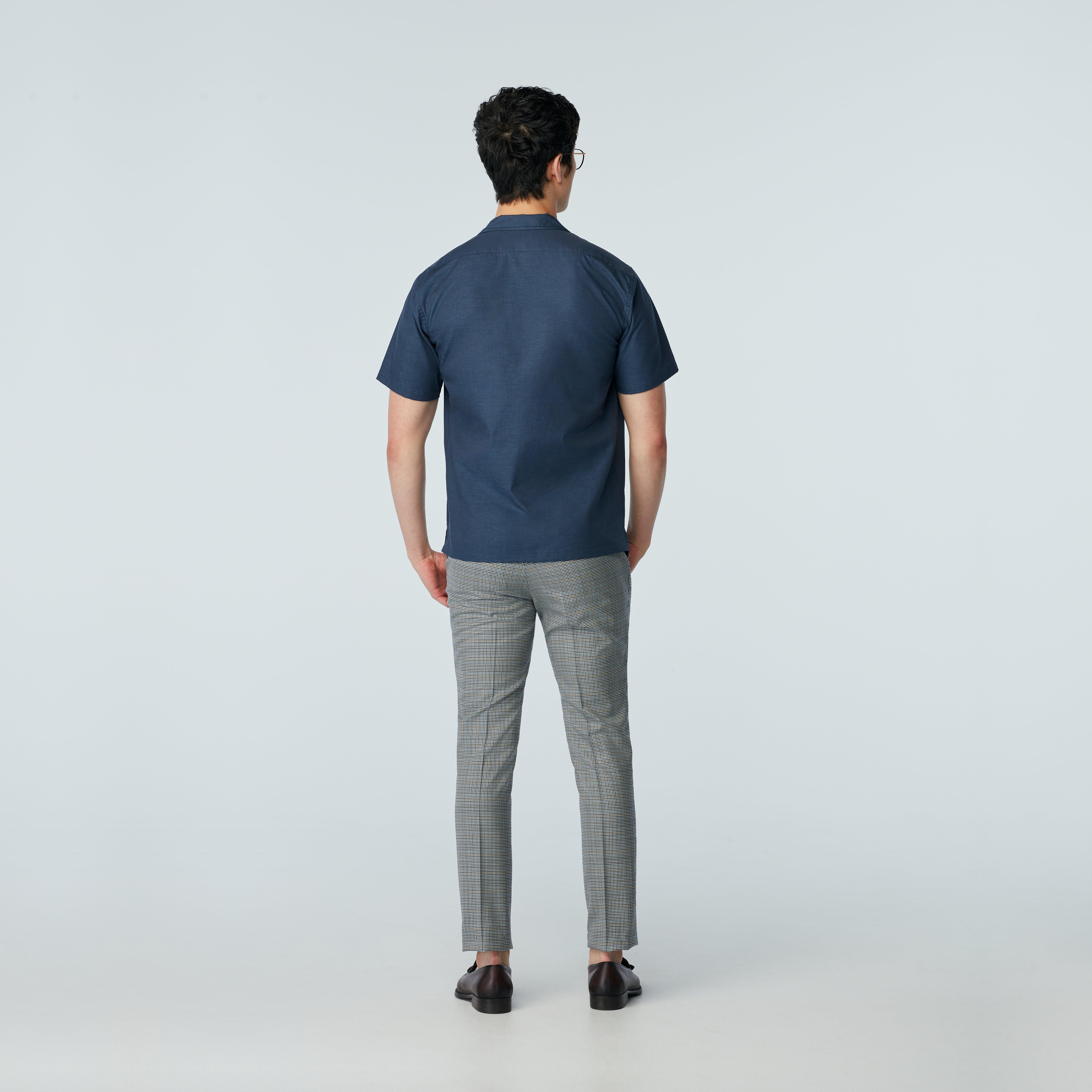 Product thumbnail 2 Navy campshirt - Solid Design from Indochino Collection