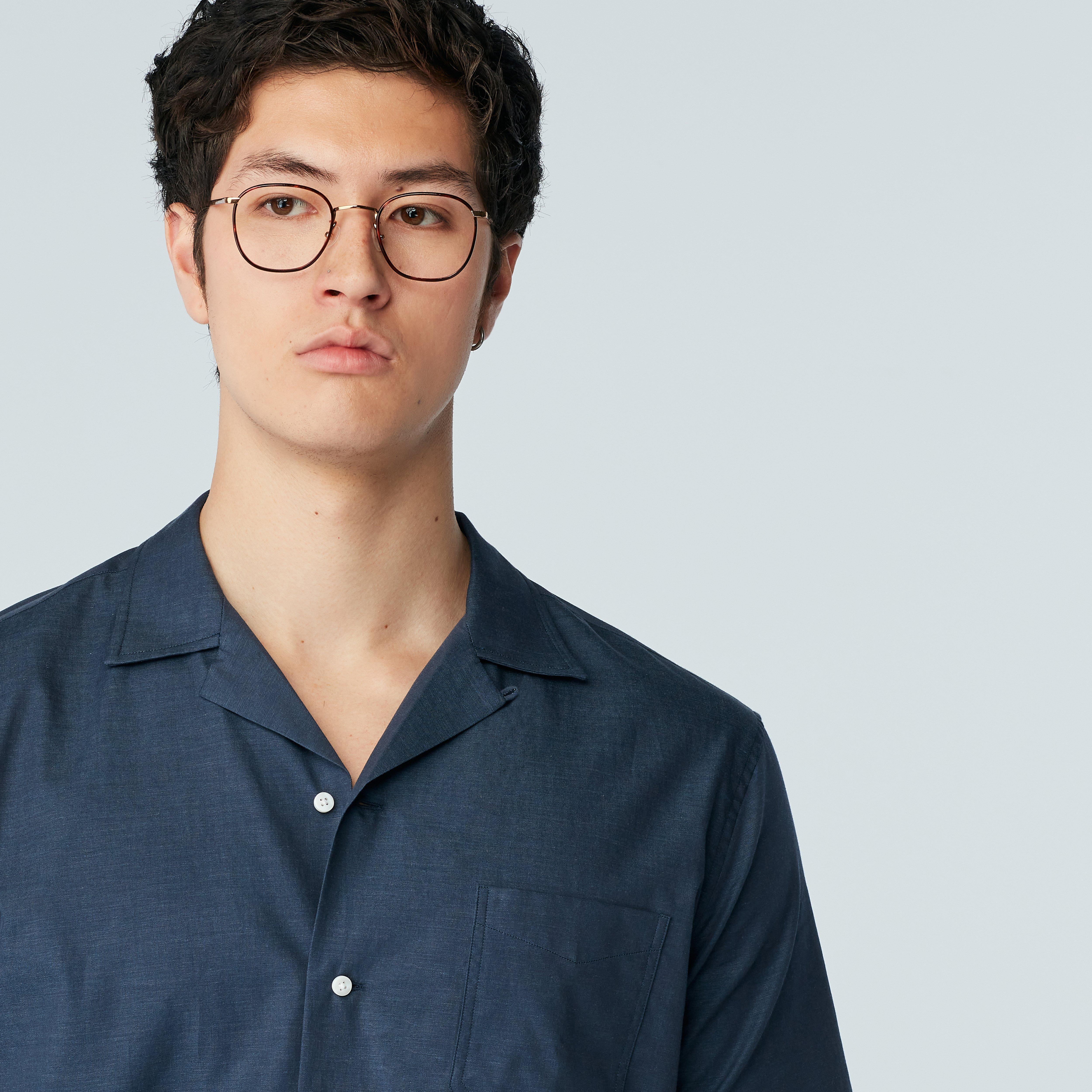 Product thumbnail 3 Navy campshirt - Solid Design from Indochino Collection
