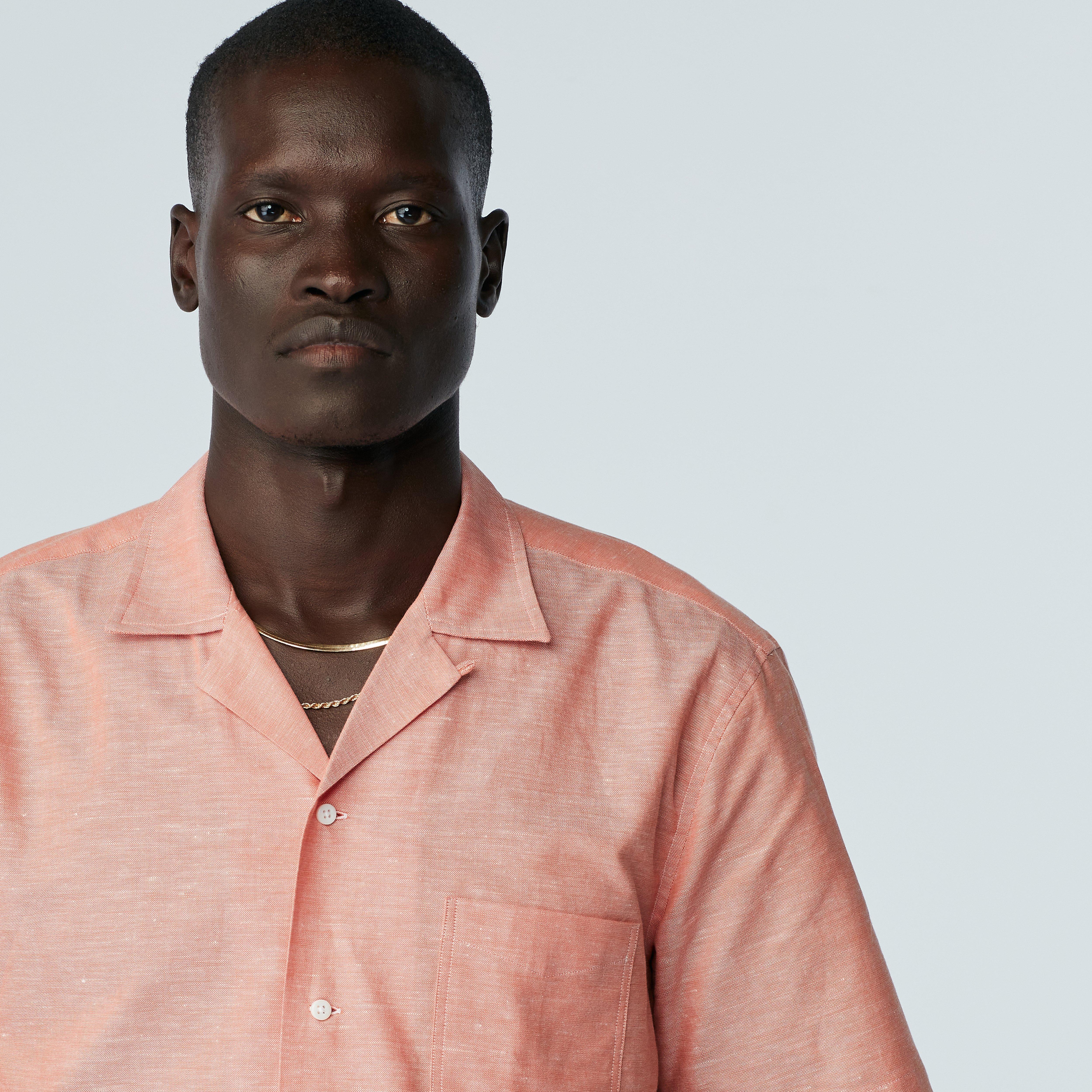 Product thumbnail 3 Yellow campshirt - Sudbury Solid Design from Indochino Collection