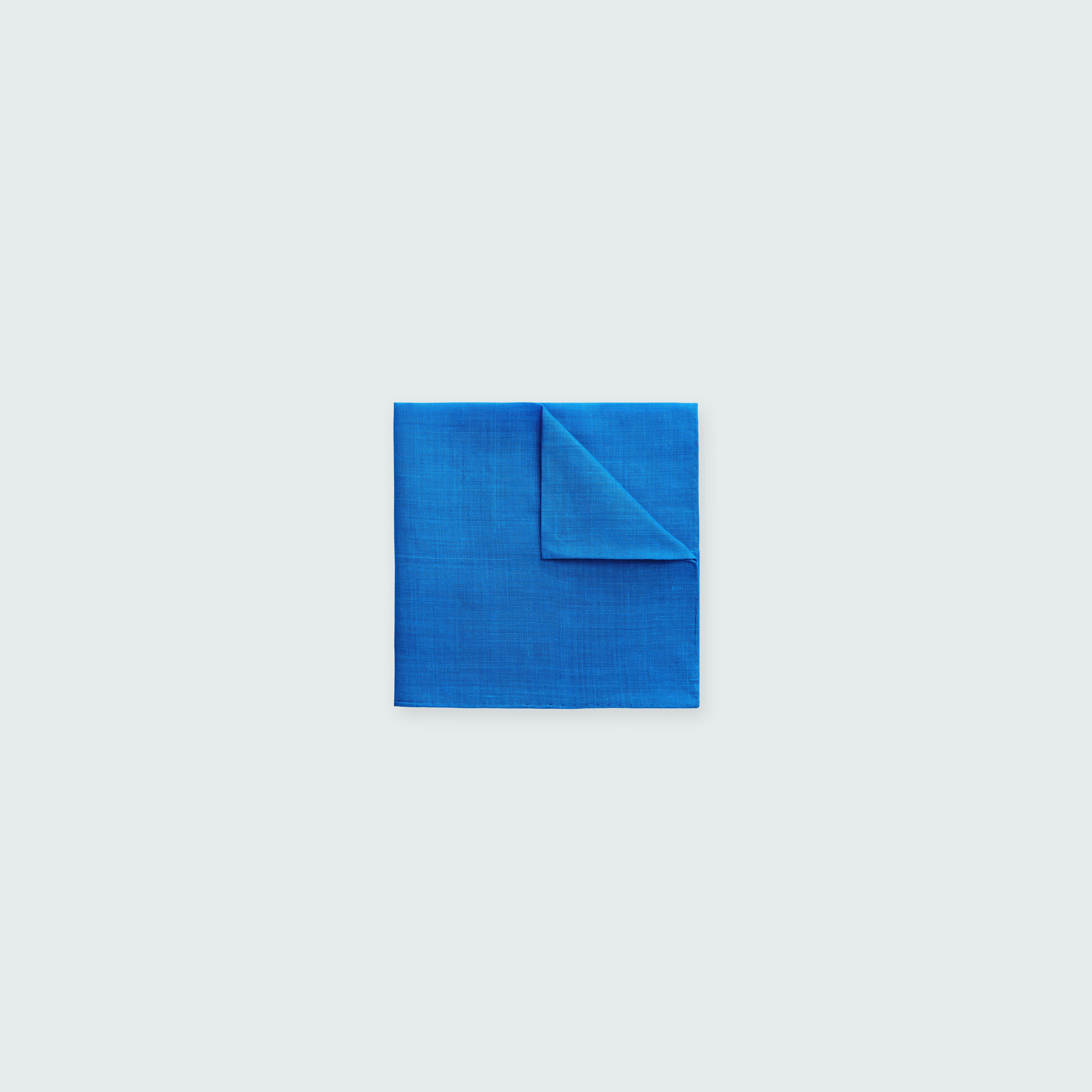 Blue pocket square - Solid Design from Indochino Collection