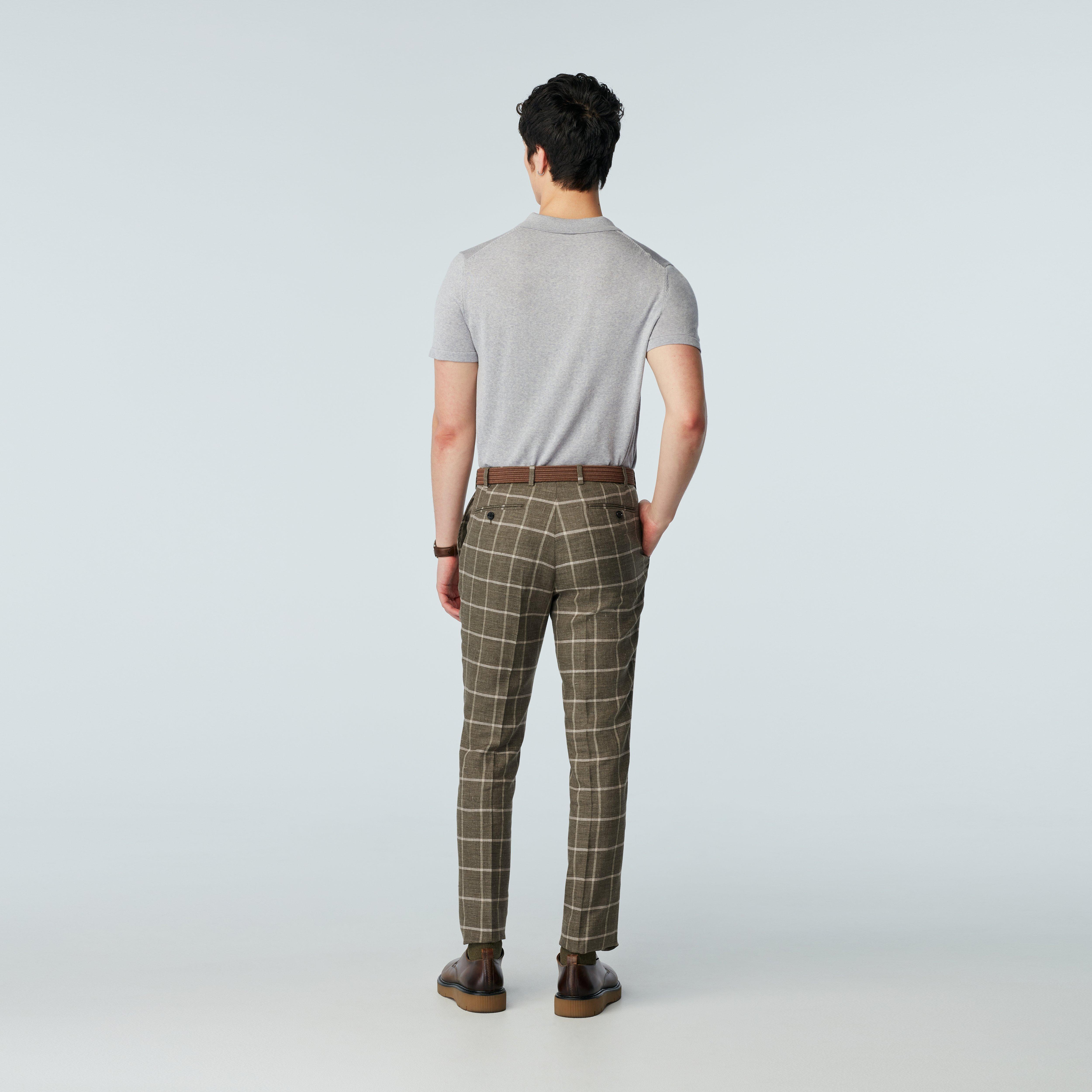 Product thumbnail 2 Olive pants - Checked Design from Italian Indochino Collection