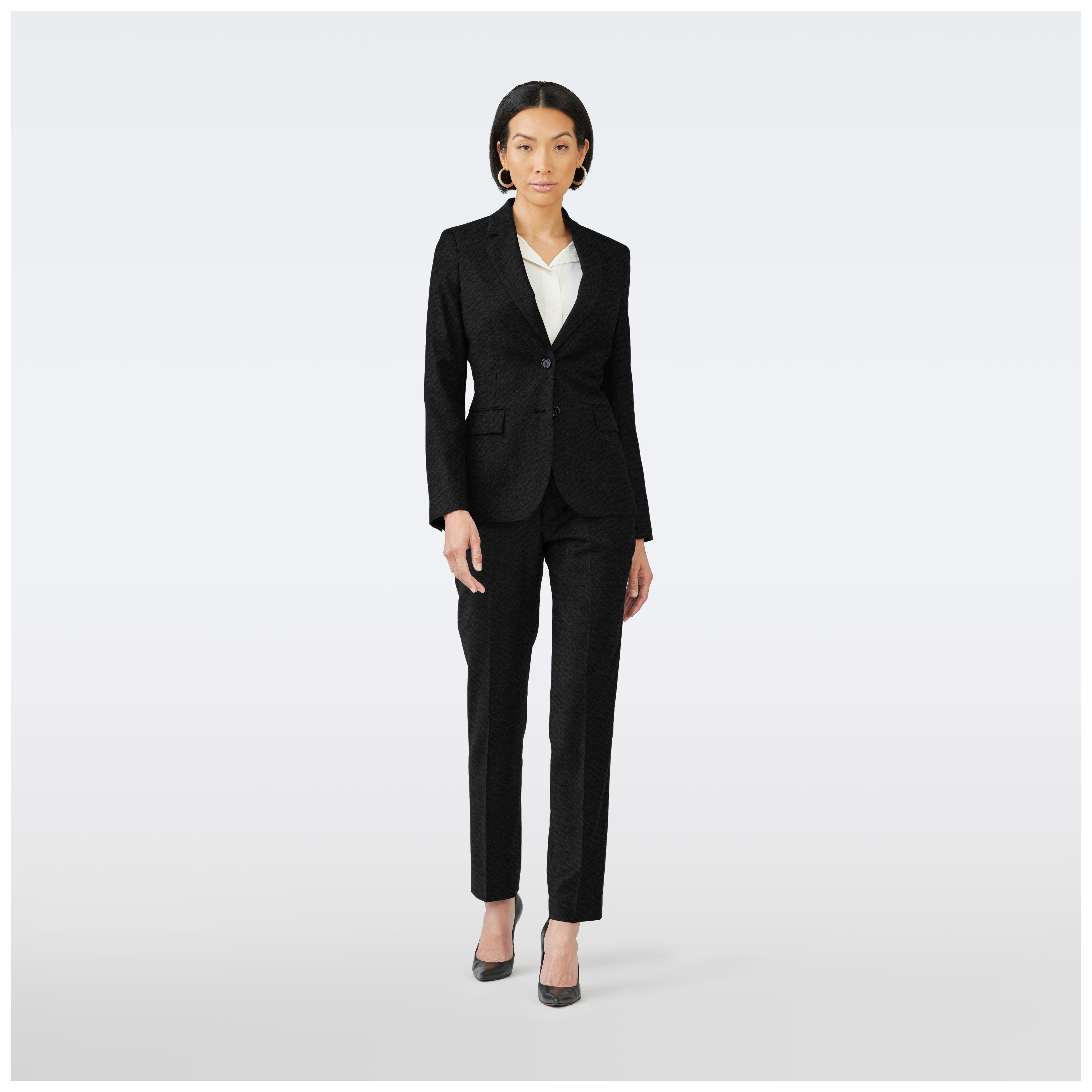 Black blazer women - Hemsworth Solid Design from Premium Indochino Collection