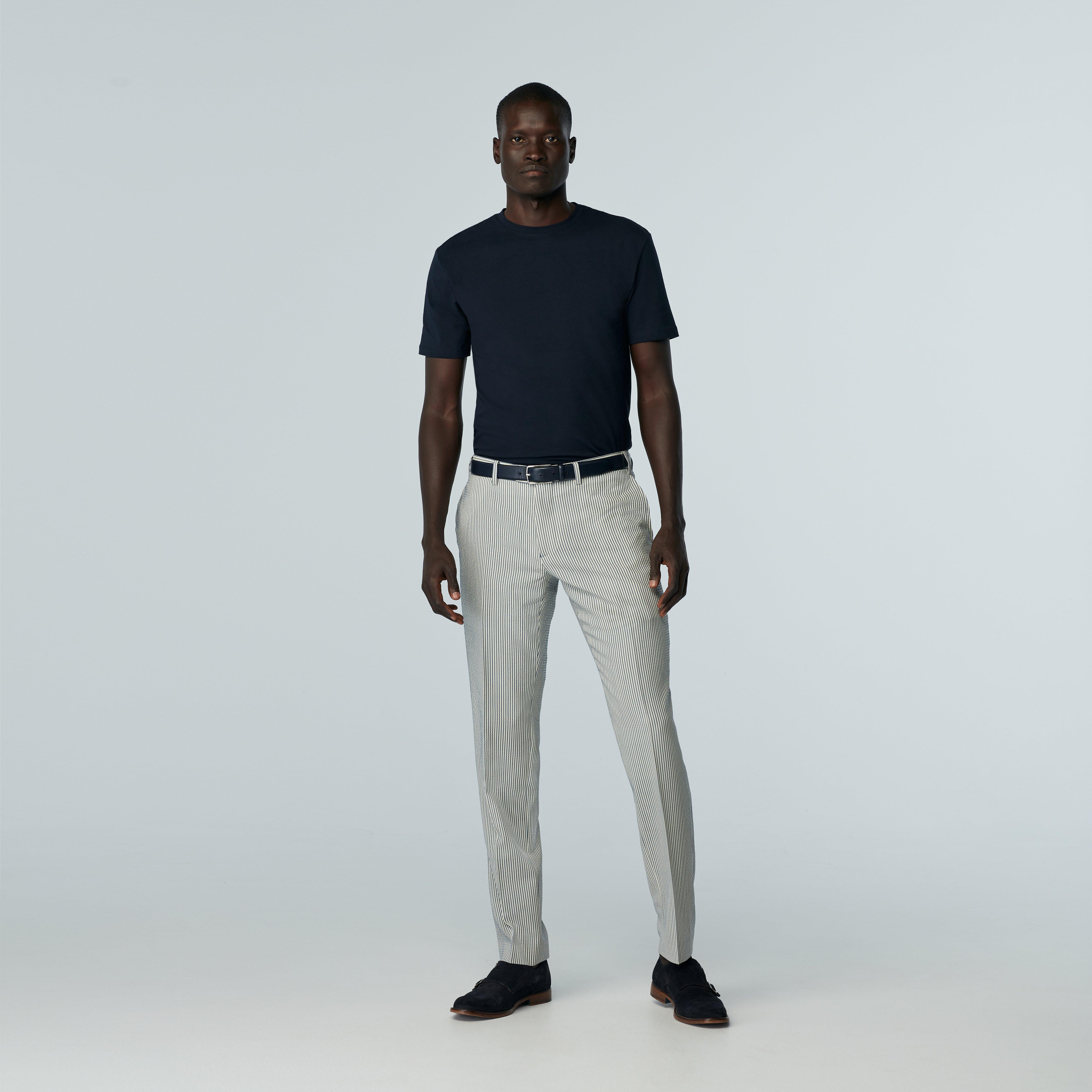 Blue pants - Striped Design from Seasonal Indochino Collection