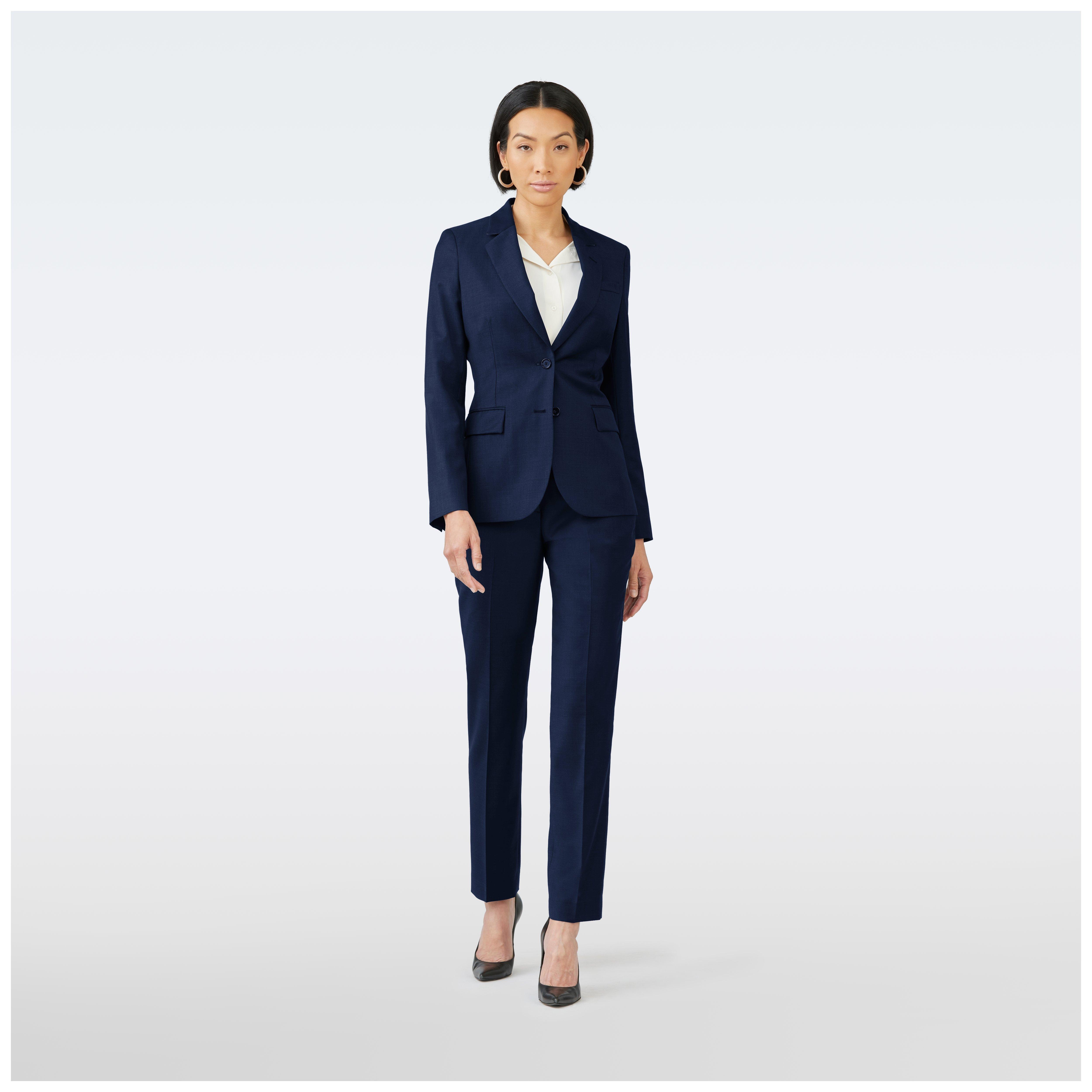 Blue suit women - Solid Design from Luxury Indochino Collection