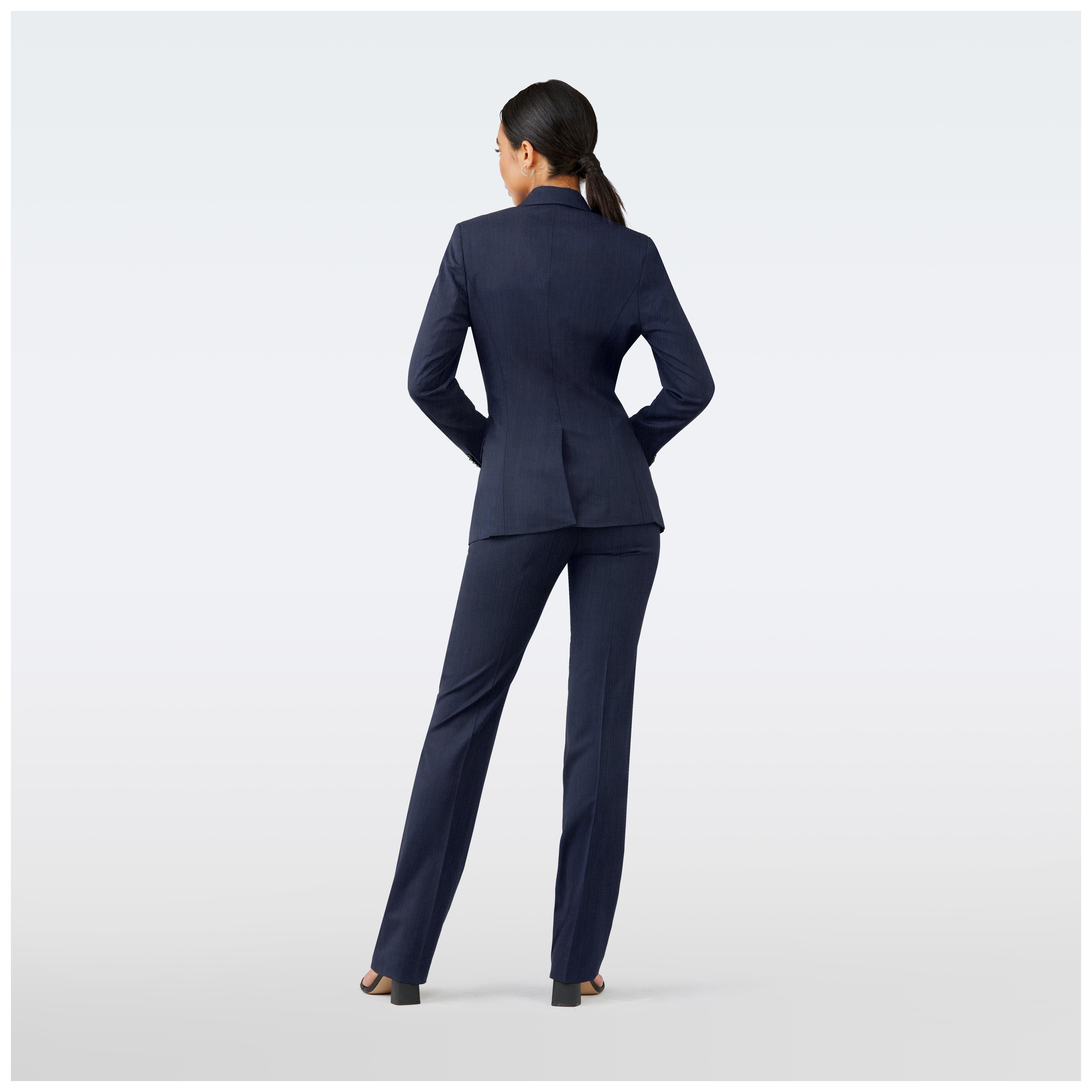 Product thumbnail 2 Blue suit women - Hamilton Solid Design from Luxury Indochino Collection