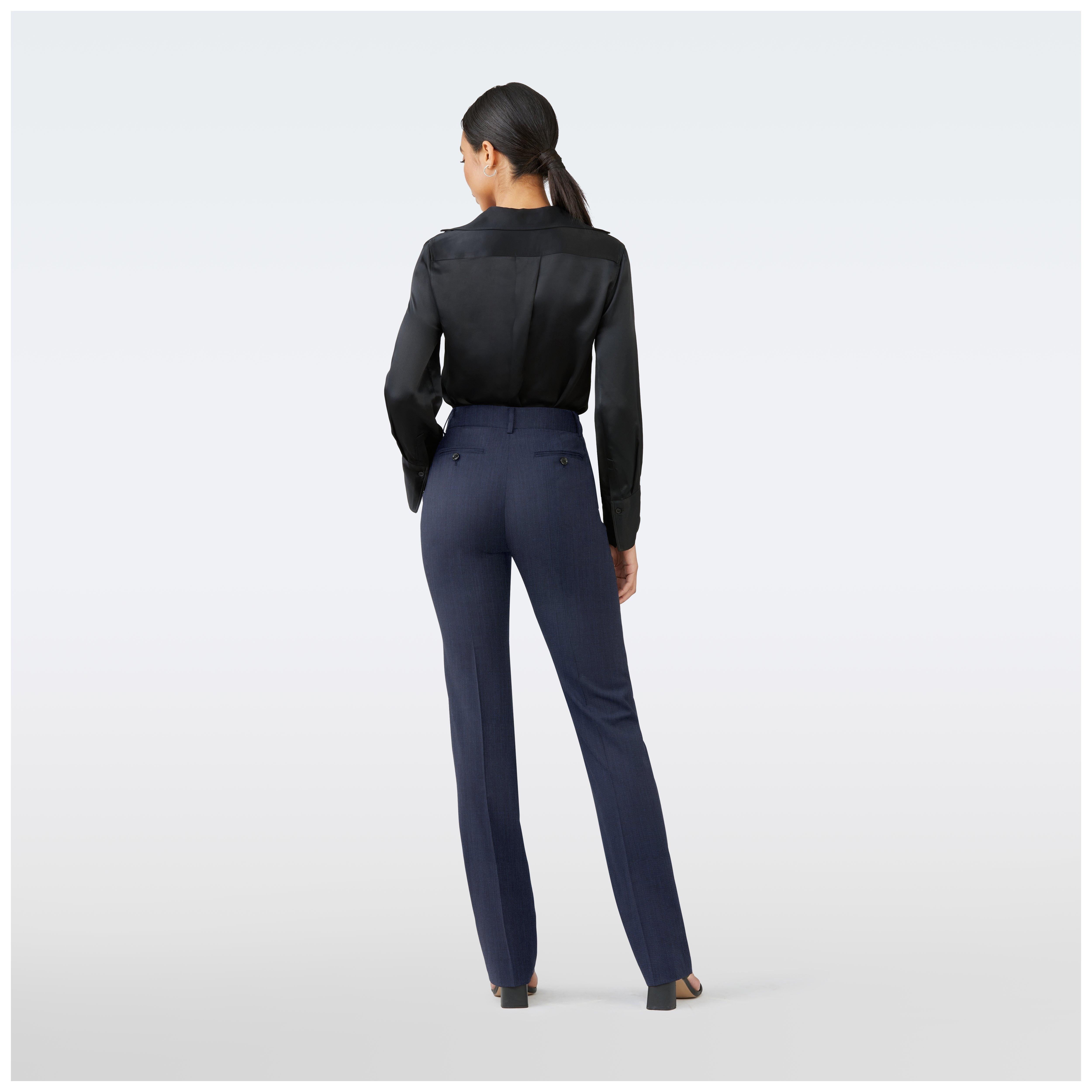 Product thumbnail 2 Blue pants women - Hamilton Solid Design from Luxury Indochino Collection