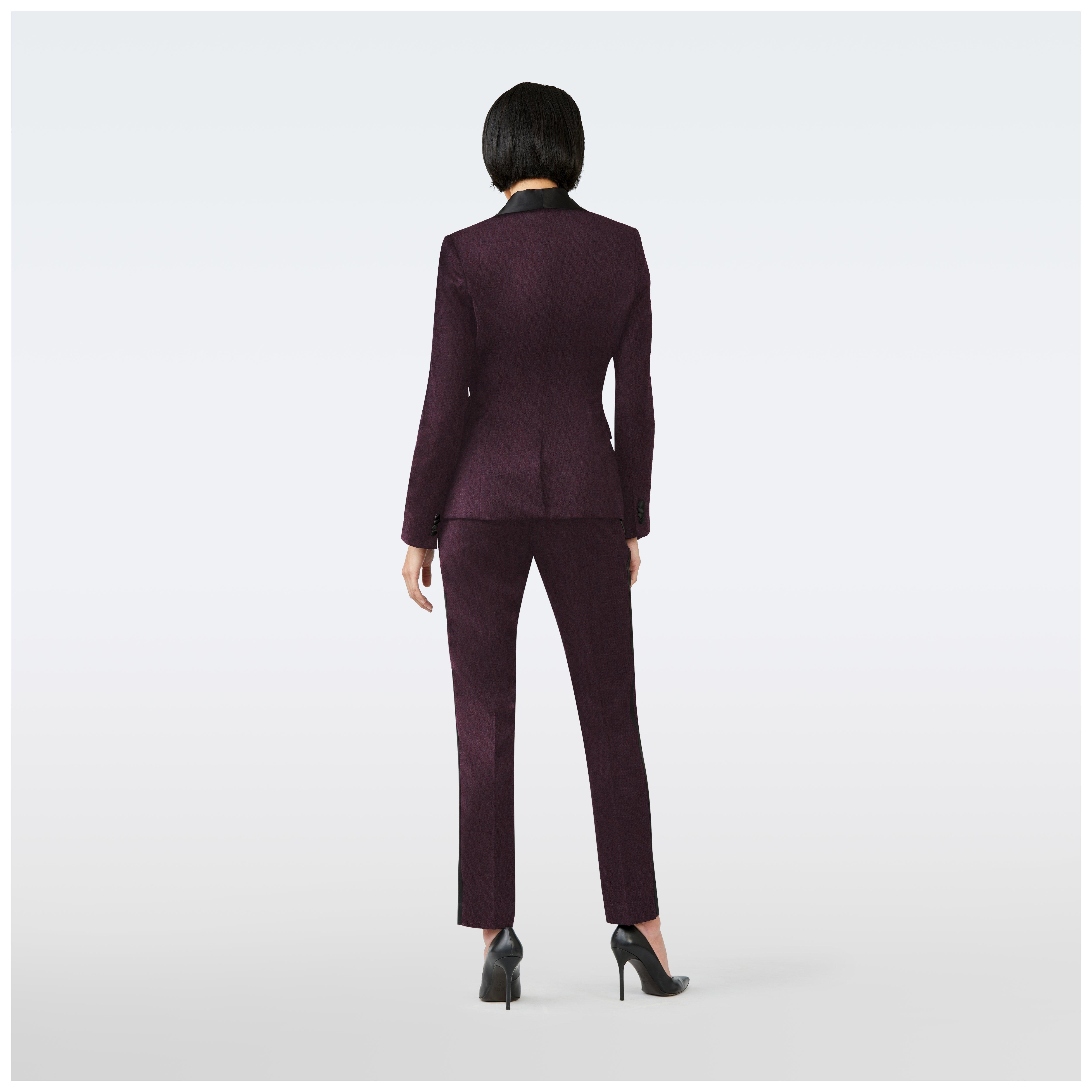 Product thumbnail 2 Burgundy suit women - Highworth Solid Design from Tuxedo Indochino Collection