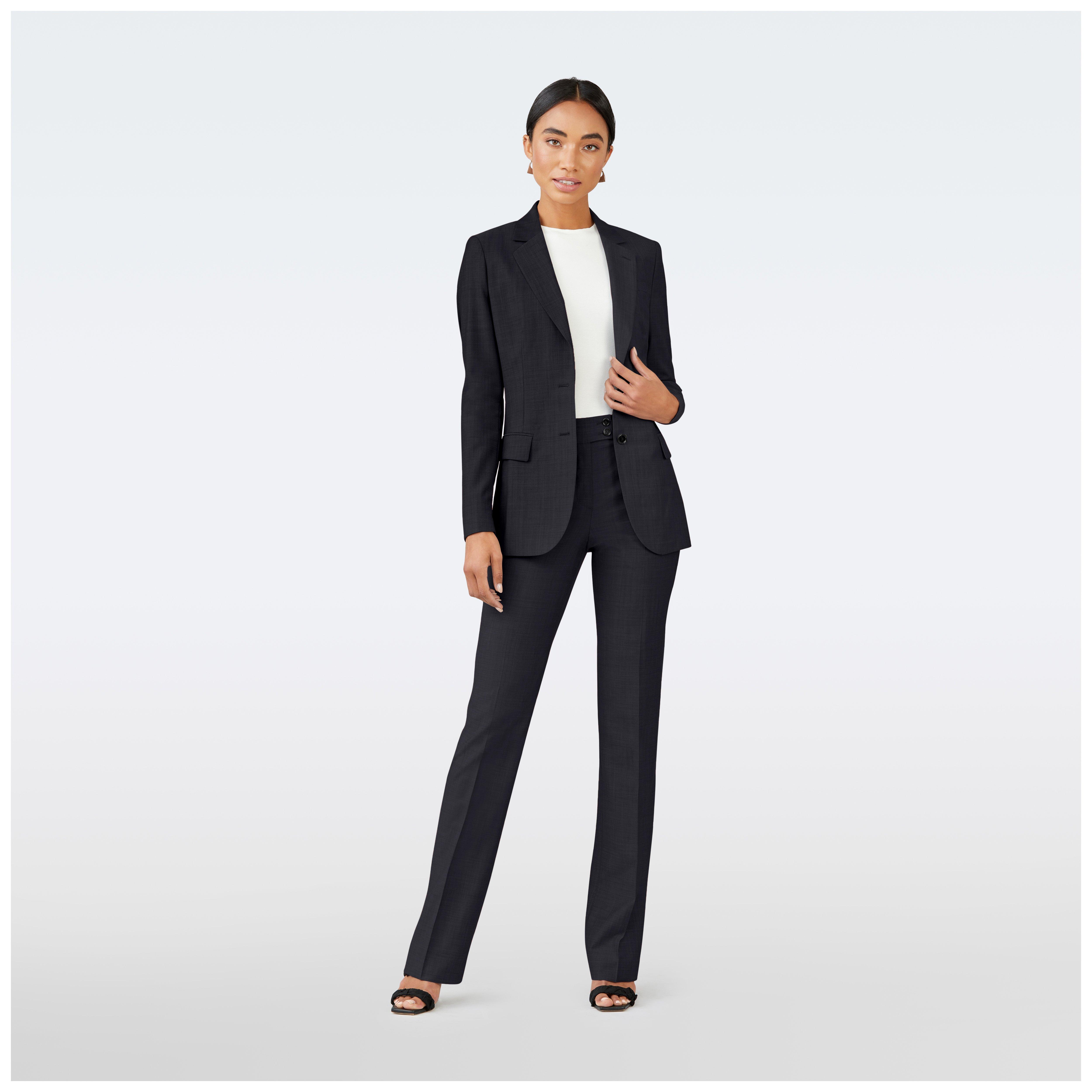 Gray suit women - Hayle Solid Design from Premium Indochino Collection