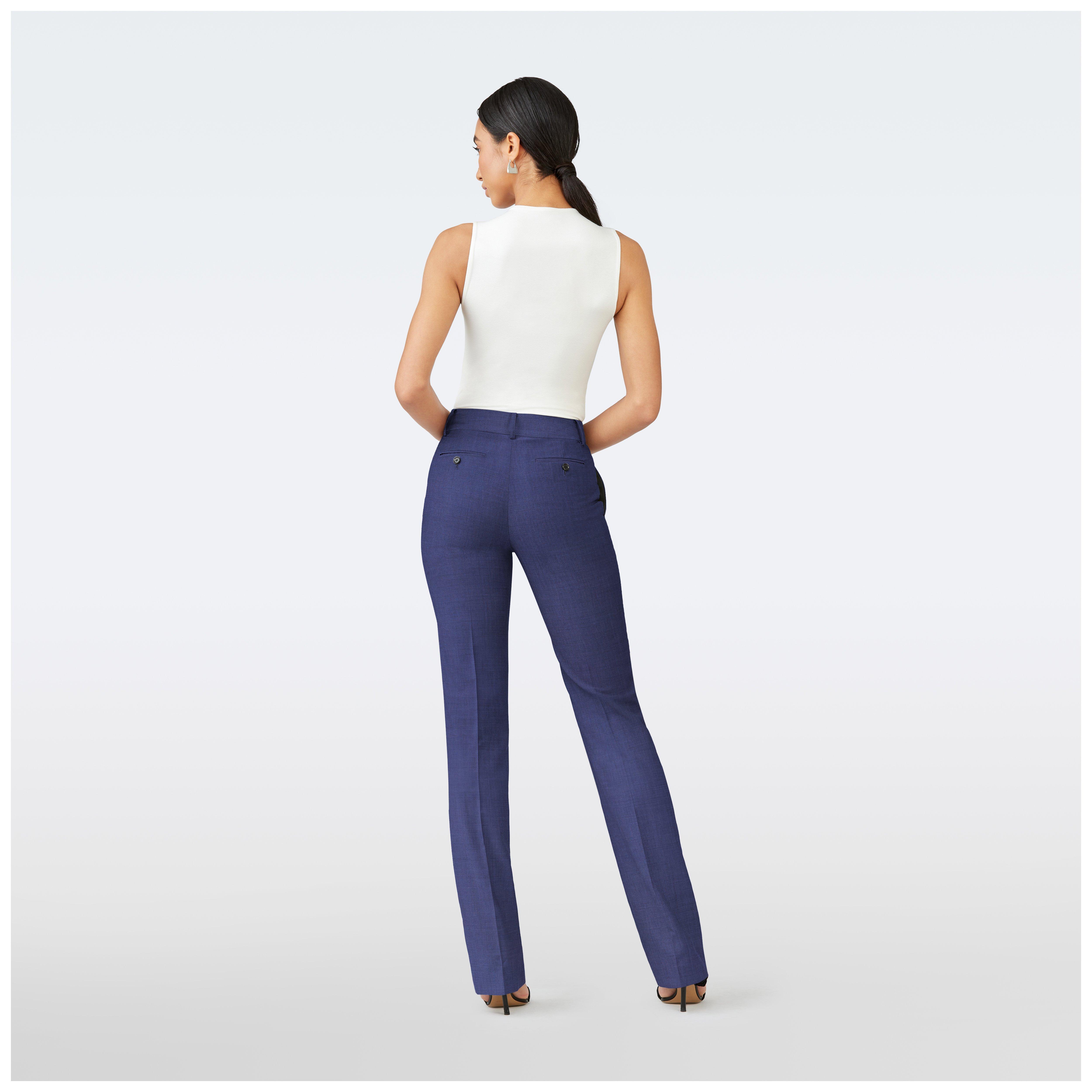 Product thumbnail 2 Blue pants women - Highbridge Solid Design from Luxury Indochino Collection