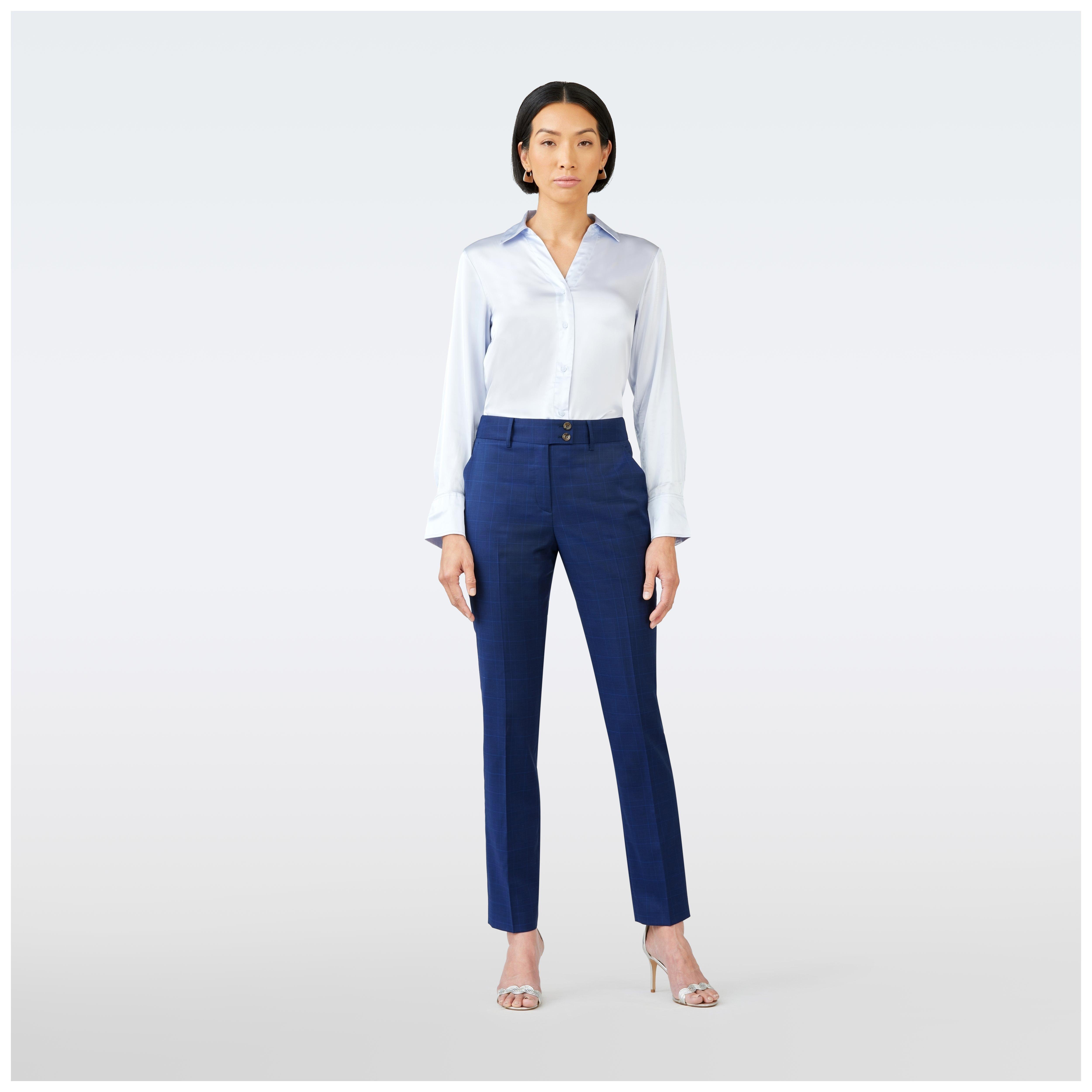 Product thumbnail 3 Blue suit women - Hemsworth Plaid Design from Premium Indochino Collection