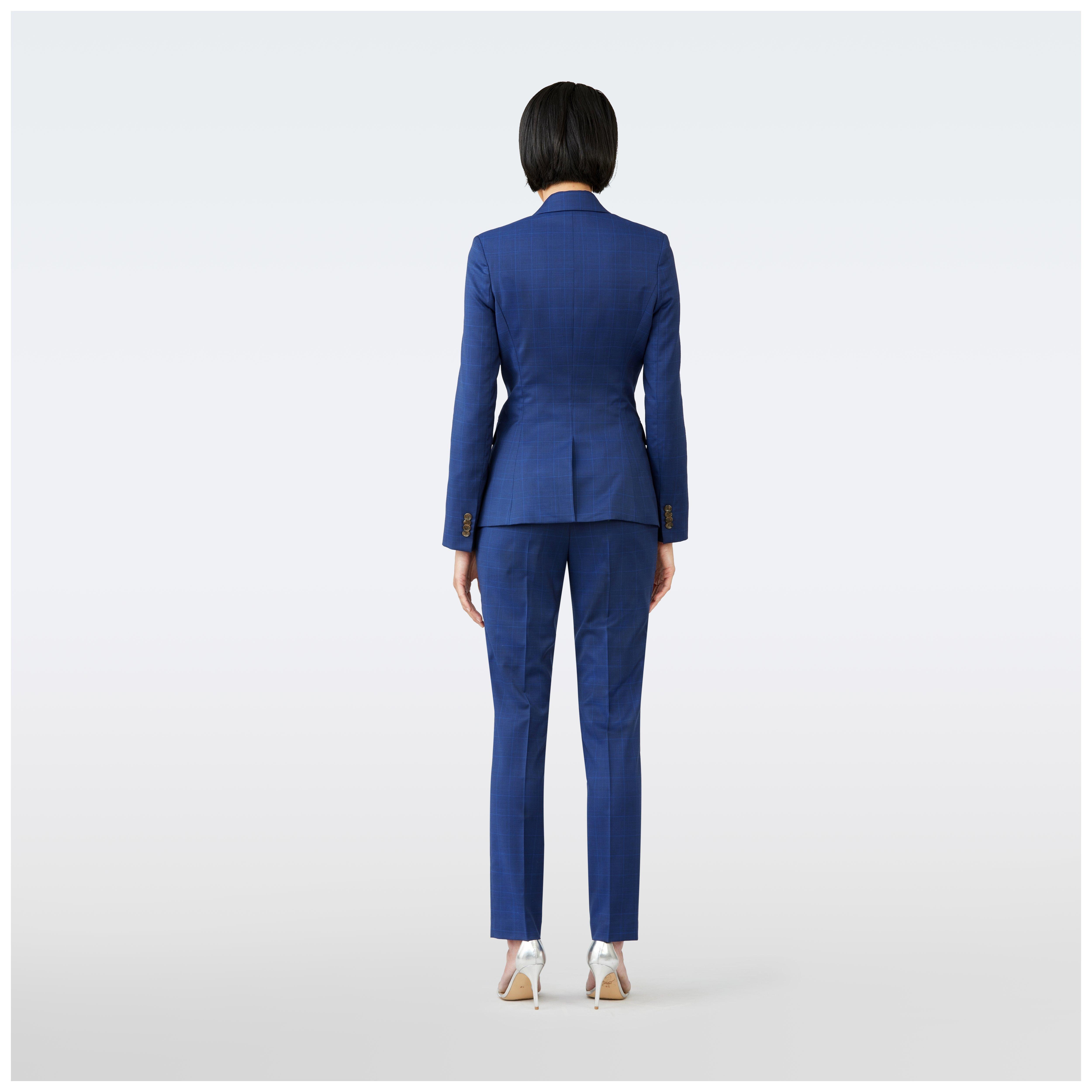 Product thumbnail 2 Navy suit women - Hemsworth Plaid Design from Premium Indochino Collection