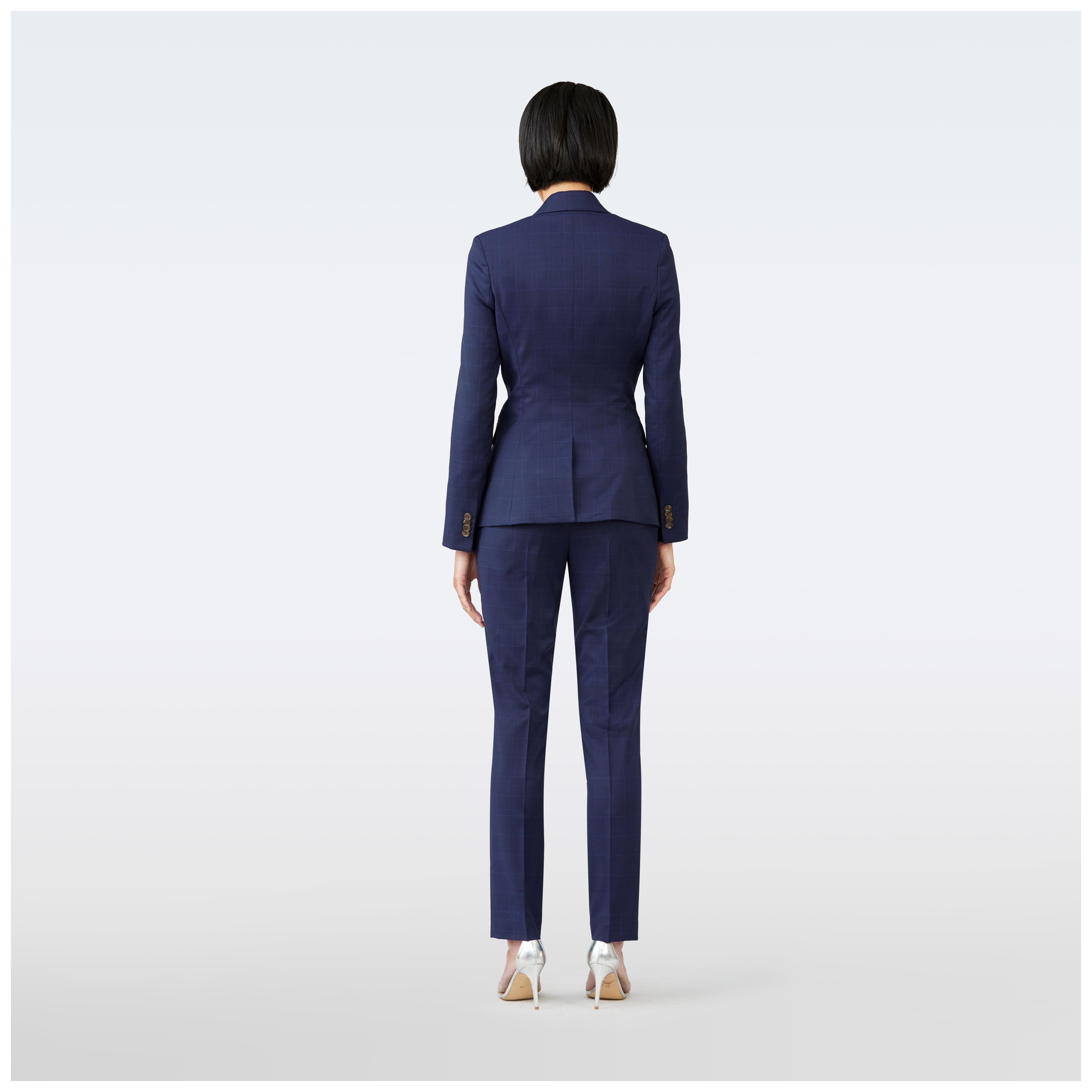 Product thumbnail 2 Blue suit women - Hemsworth Plaid Design from Premium Indochino Collection