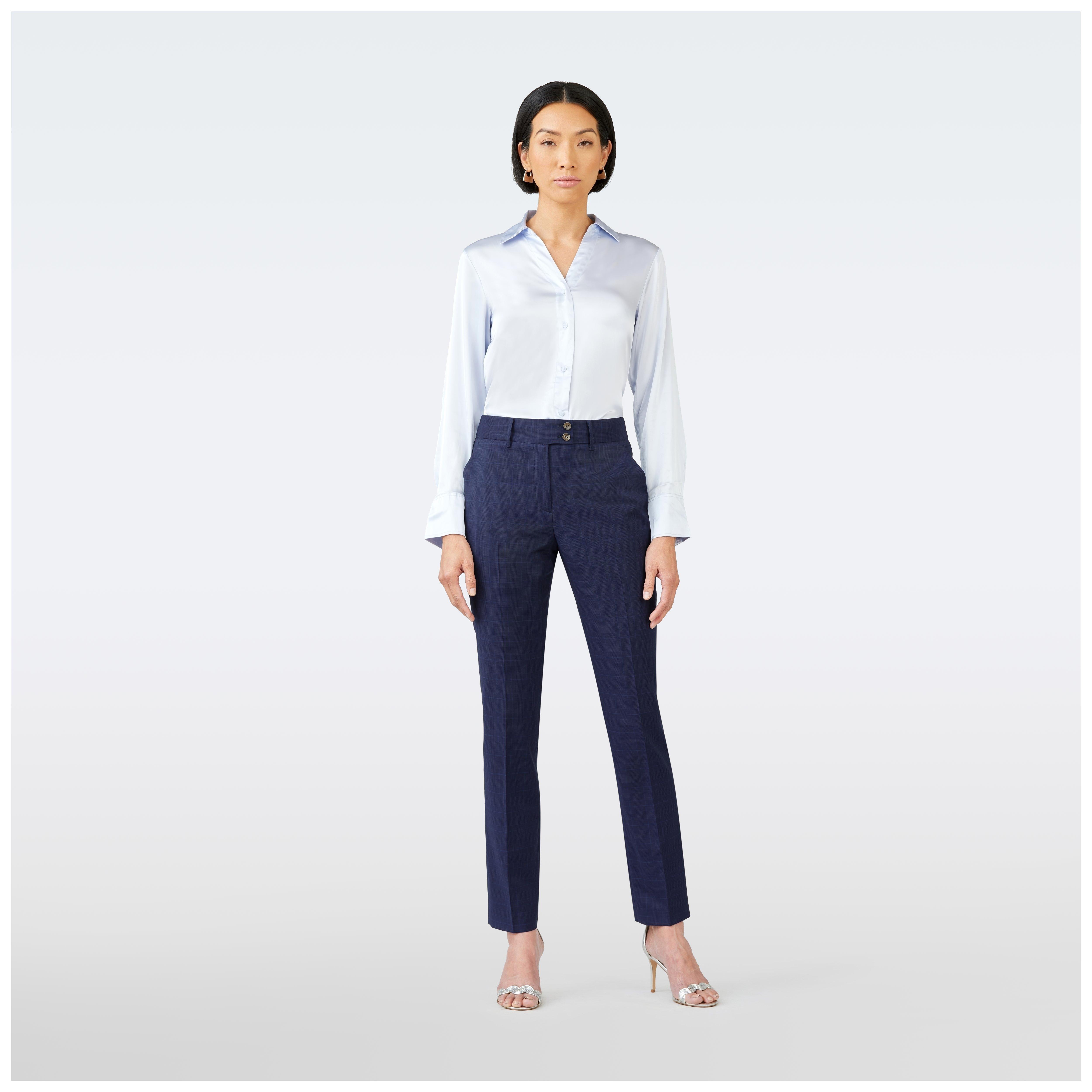 Product thumbnail 3 Blue suit women - Hemsworth Plaid Design from Premium Indochino Collection