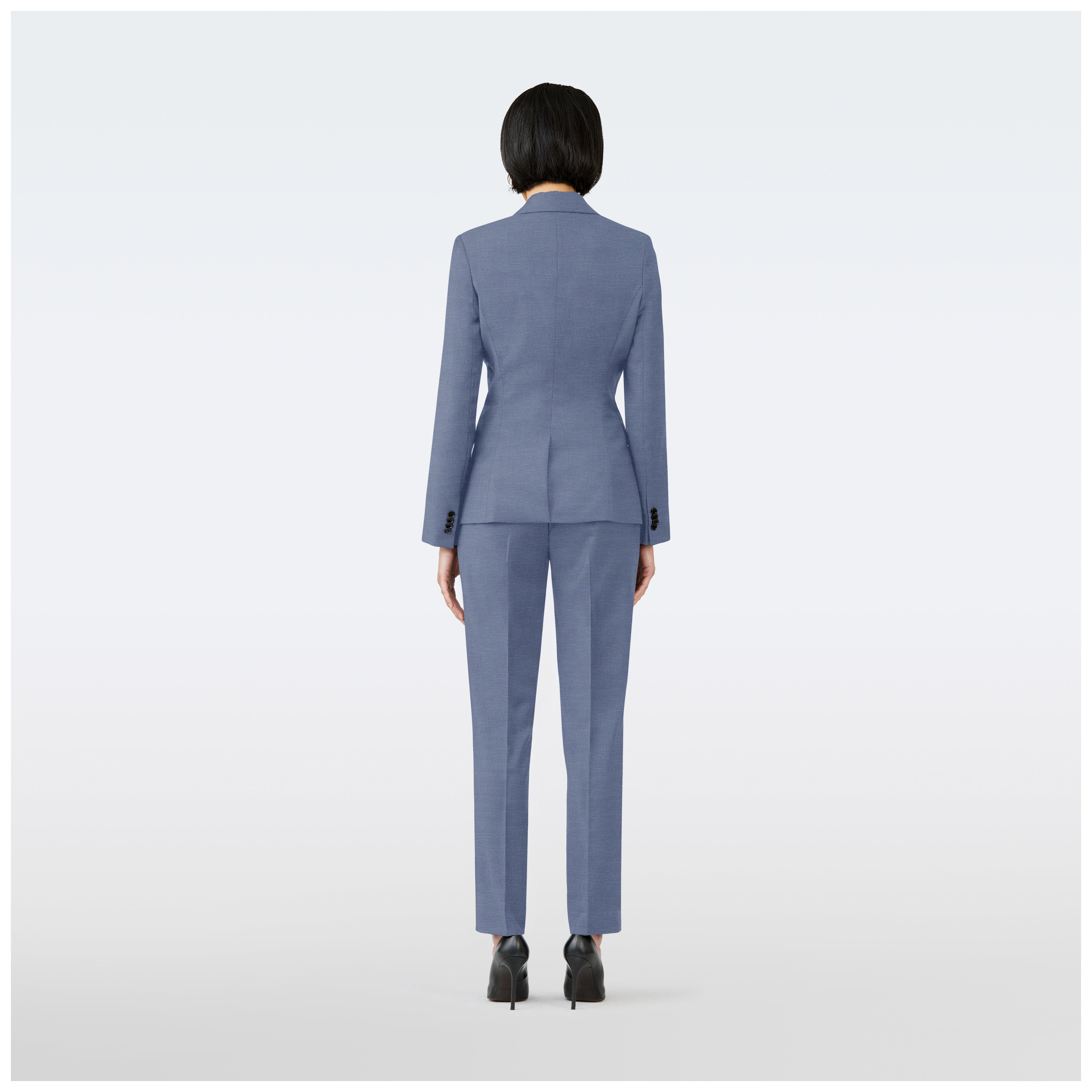 Product thumbnail 2 Blue suit women - Hemsworth Solid Design from Premium Indochino Collection