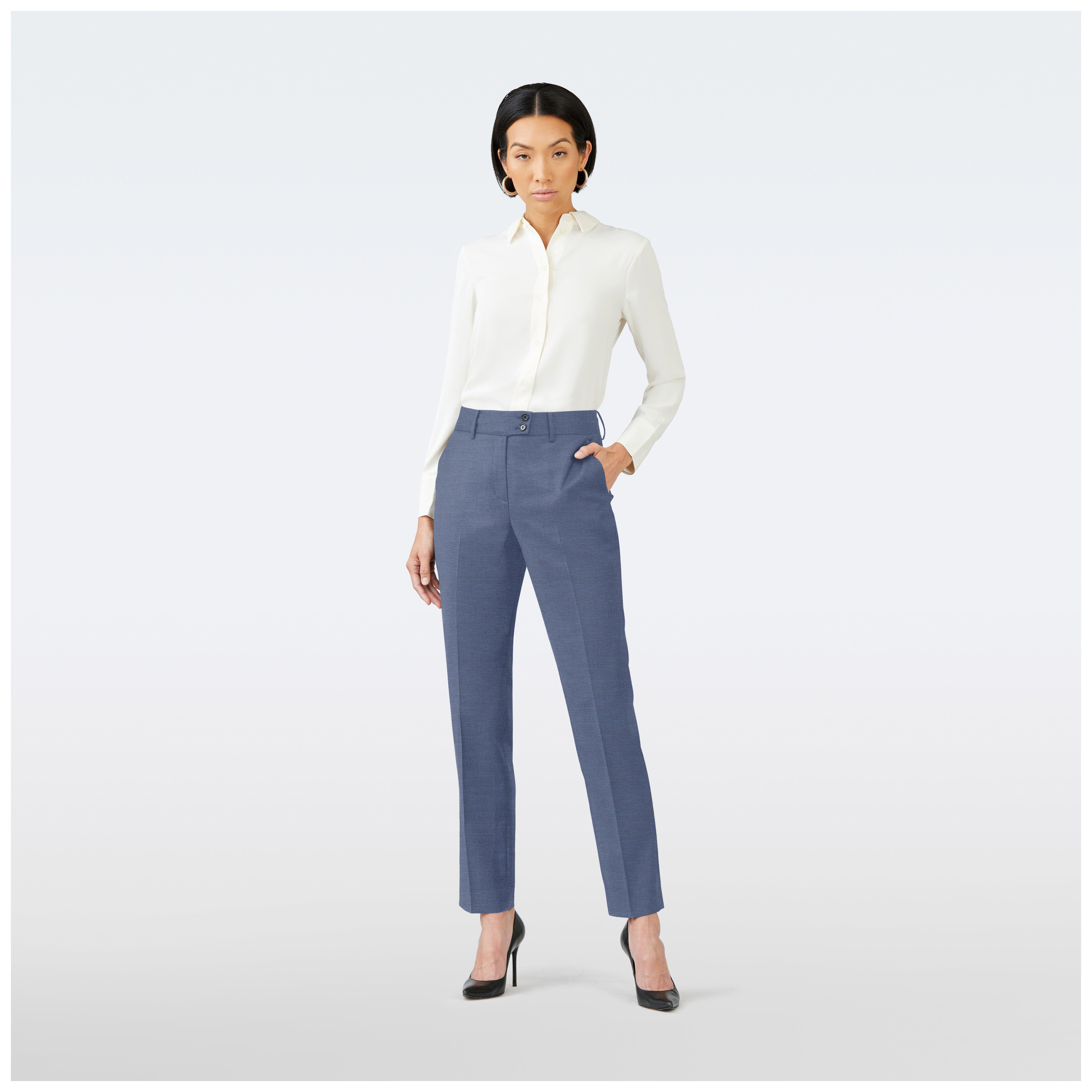 Product thumbnail 3 Blue suit women - Hemsworth Solid Design from Premium Indochino Collection