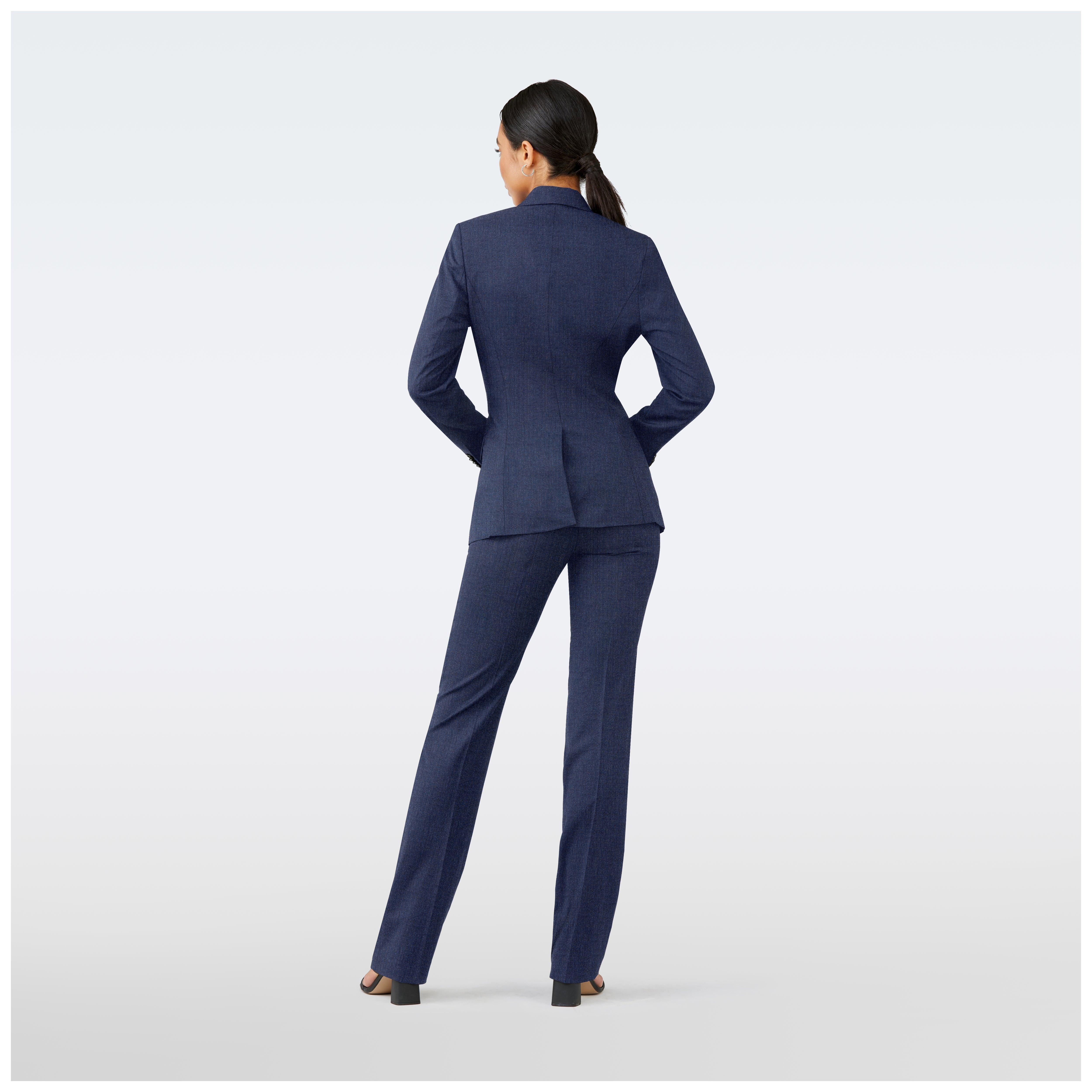 Product thumbnail 2 Blue suit women - Hemsworth Solid Design from Premium Indochino Collection