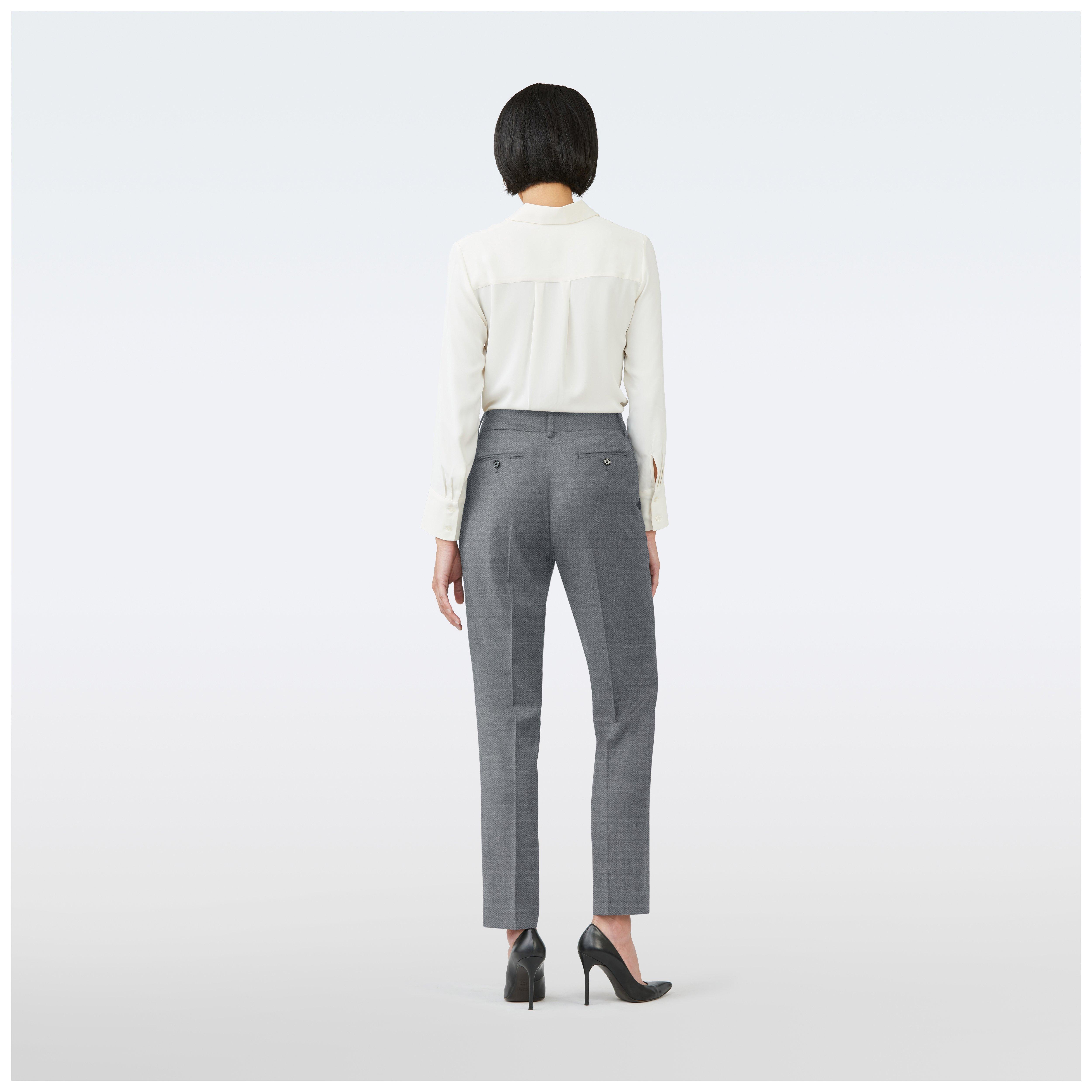 Product thumbnail 2 Gray pants women - Hemsworth Solid Design from Premium Indochino Collection