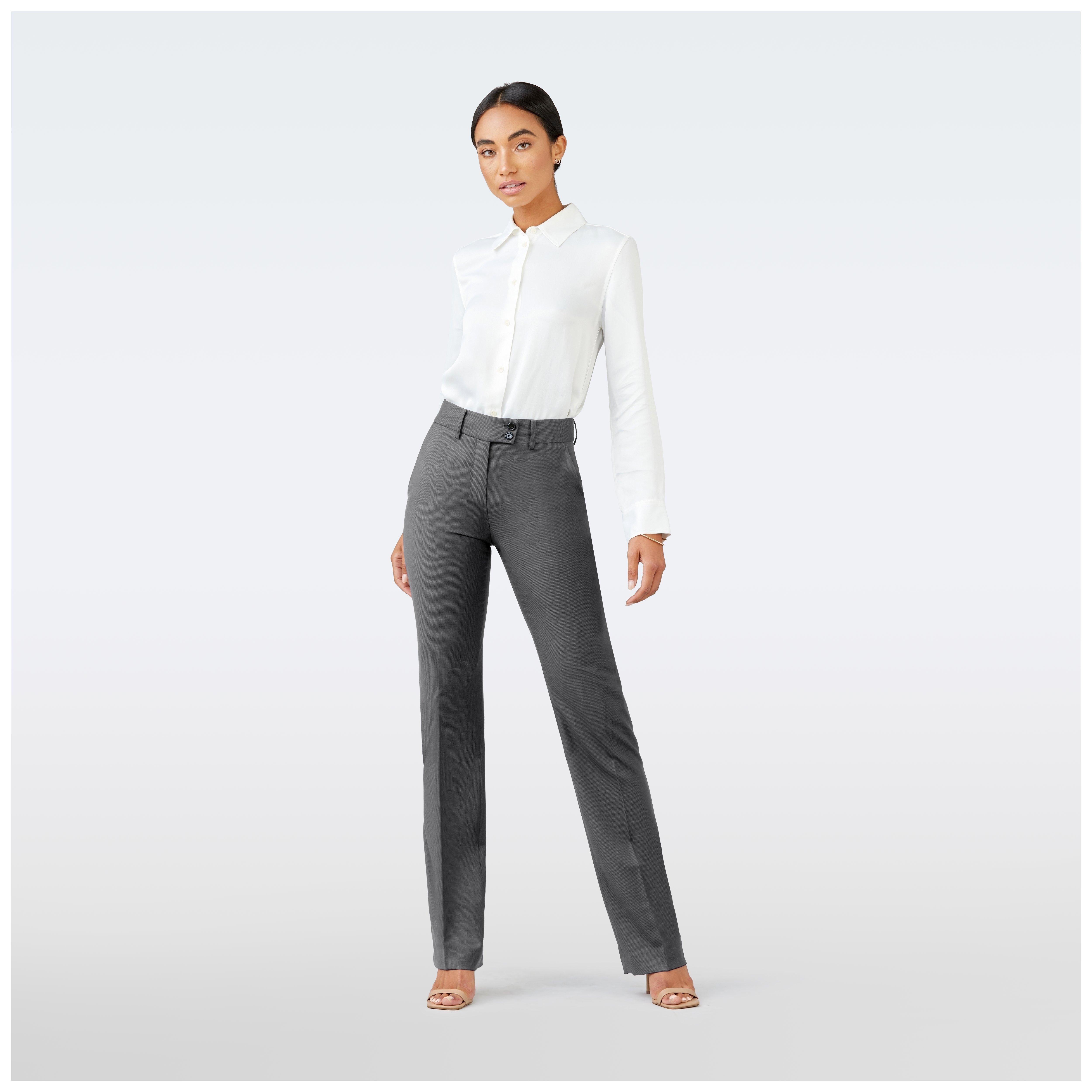 Custom Pants Made For You - Highbridge Nailhead Gray Pants