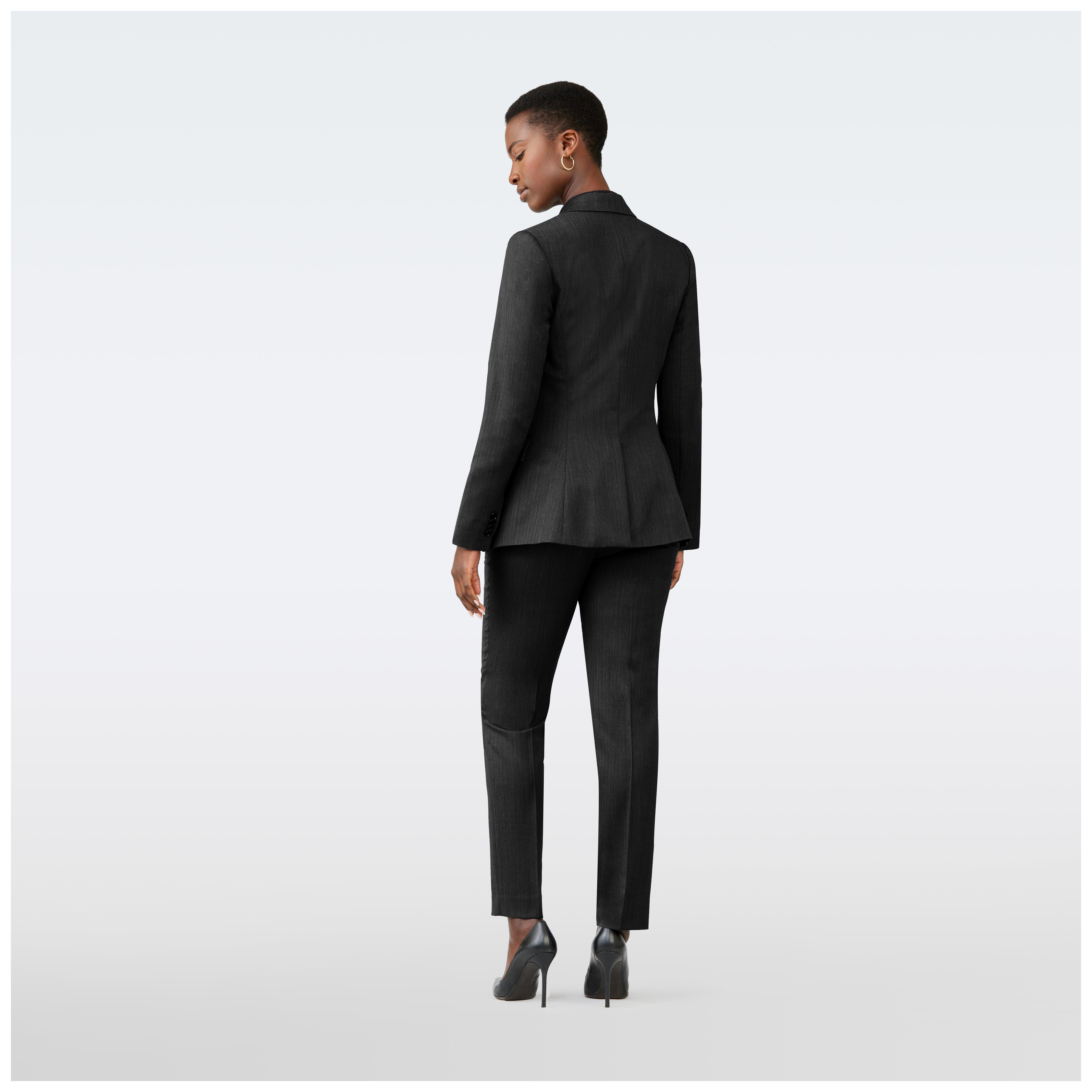 Product thumbnail 2 Black suit women - Highbridge Herringbone Design from Luxury Indochino Collection